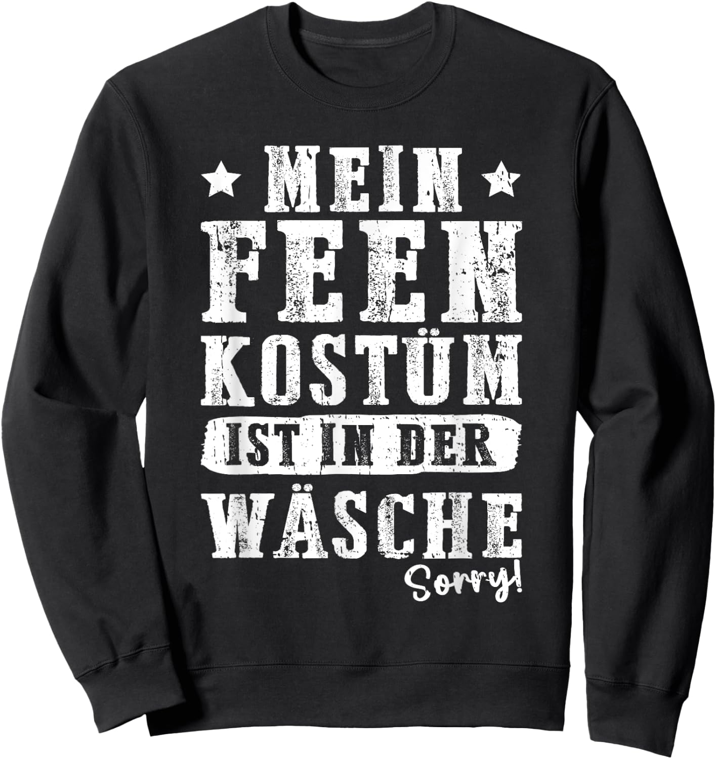Fairy Costume Carnival , black, S Sweatshirt - Sweatshirt | Black