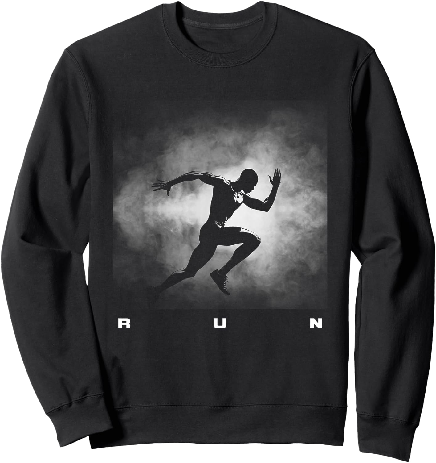 Run Runner Running Track and Field Sweatshirt - Sweatshirt | Black