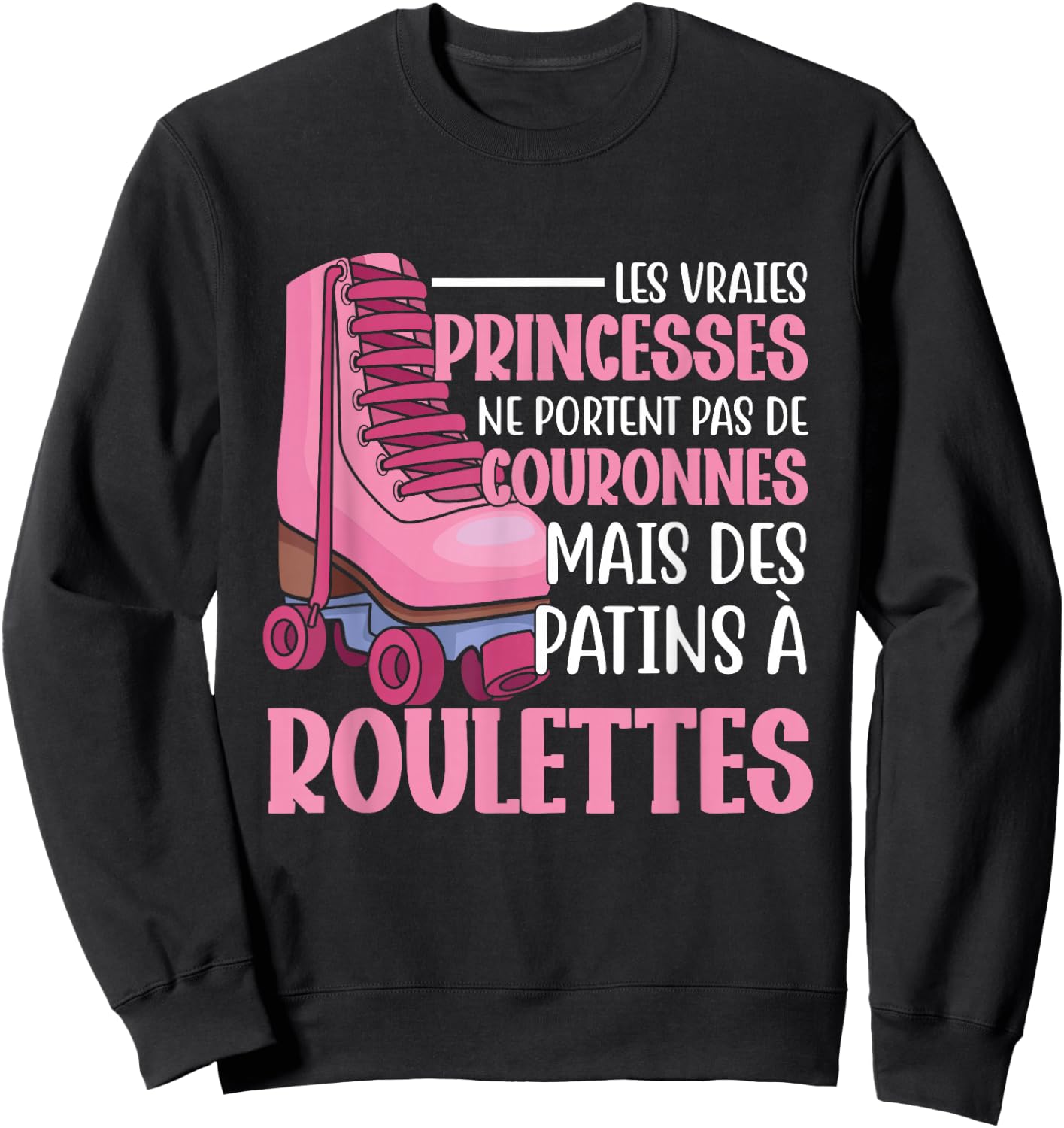Roller Skates Rollerskating Rollerskate Roller Skater , Black, S Sweatshirt - Sweatshirt | Black