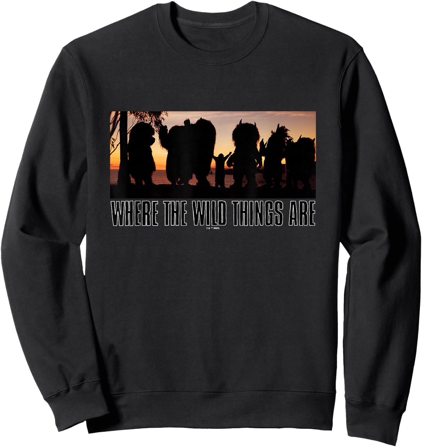 Where The Wild Things Are Max & Monsters Under Sunset Sweatshirt - Sweatshirt | Black