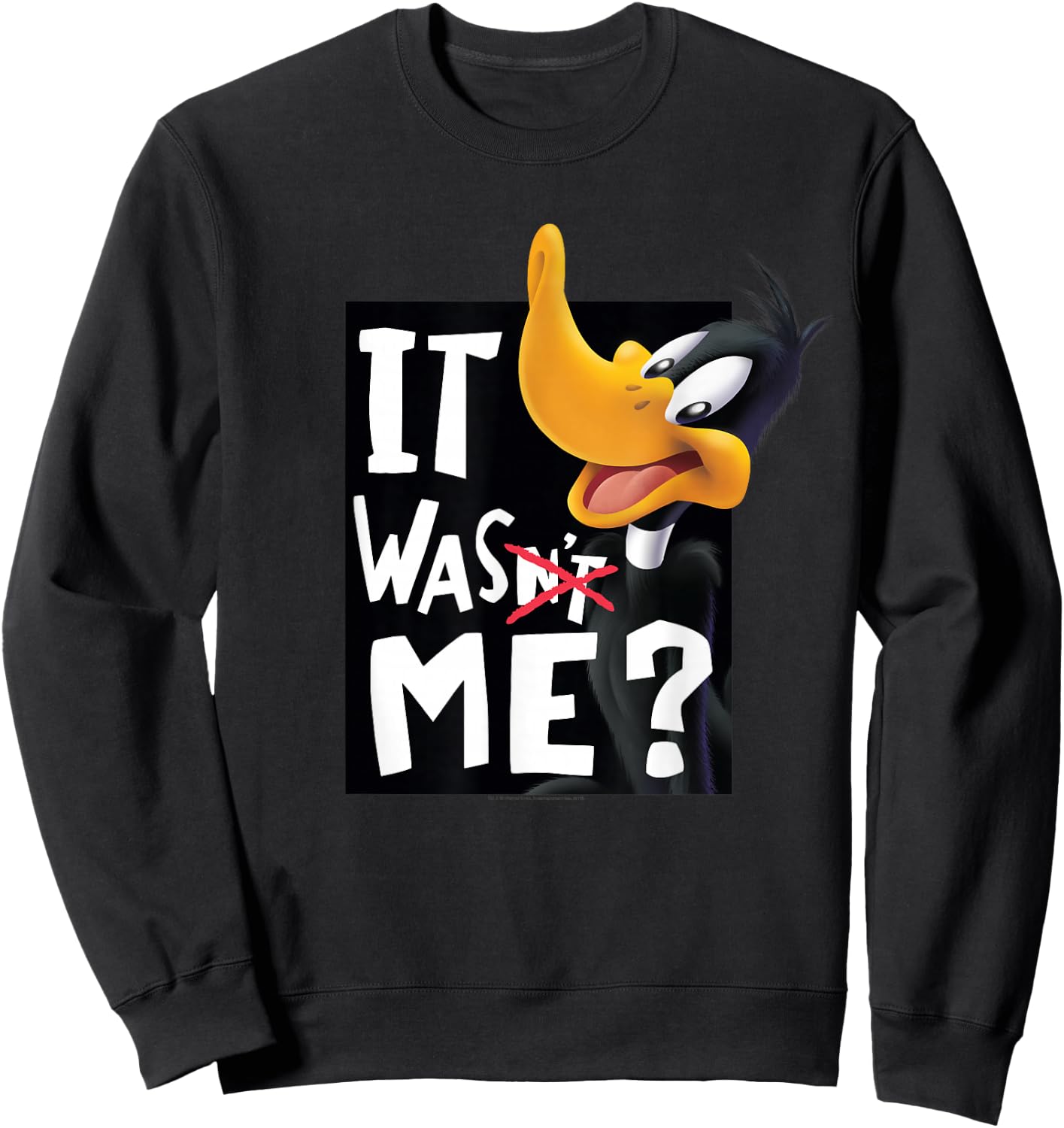 Looney Tunes Daffy Duck It Was Me Sweatshirt - Sweatshirt | Black