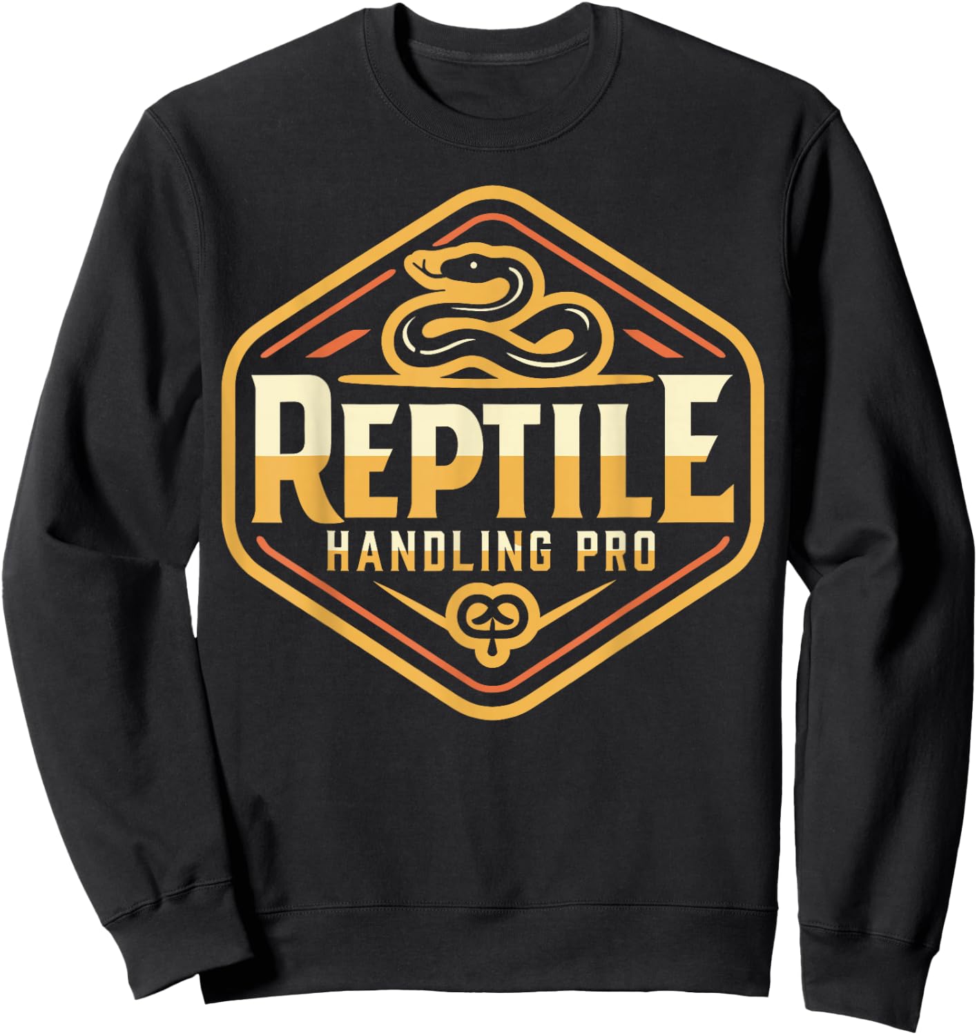 Reptile Handling Pro - Snake Handler - Reptile Sweatshirt - Sweatshirt | Black