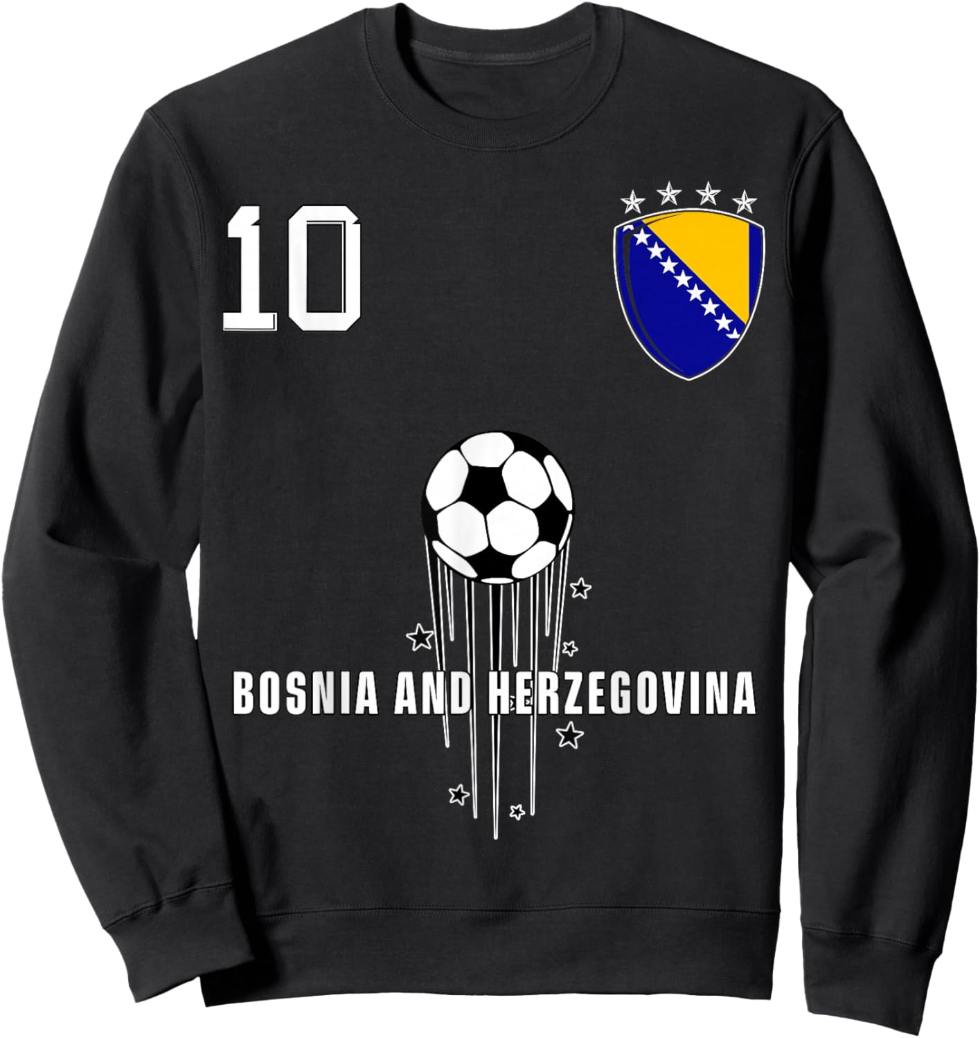 Drapeau de la Bosnie-Herzégovine pour Les Amateurs de fierté bosniaque Sweatshirt - Sweatshirt | Black