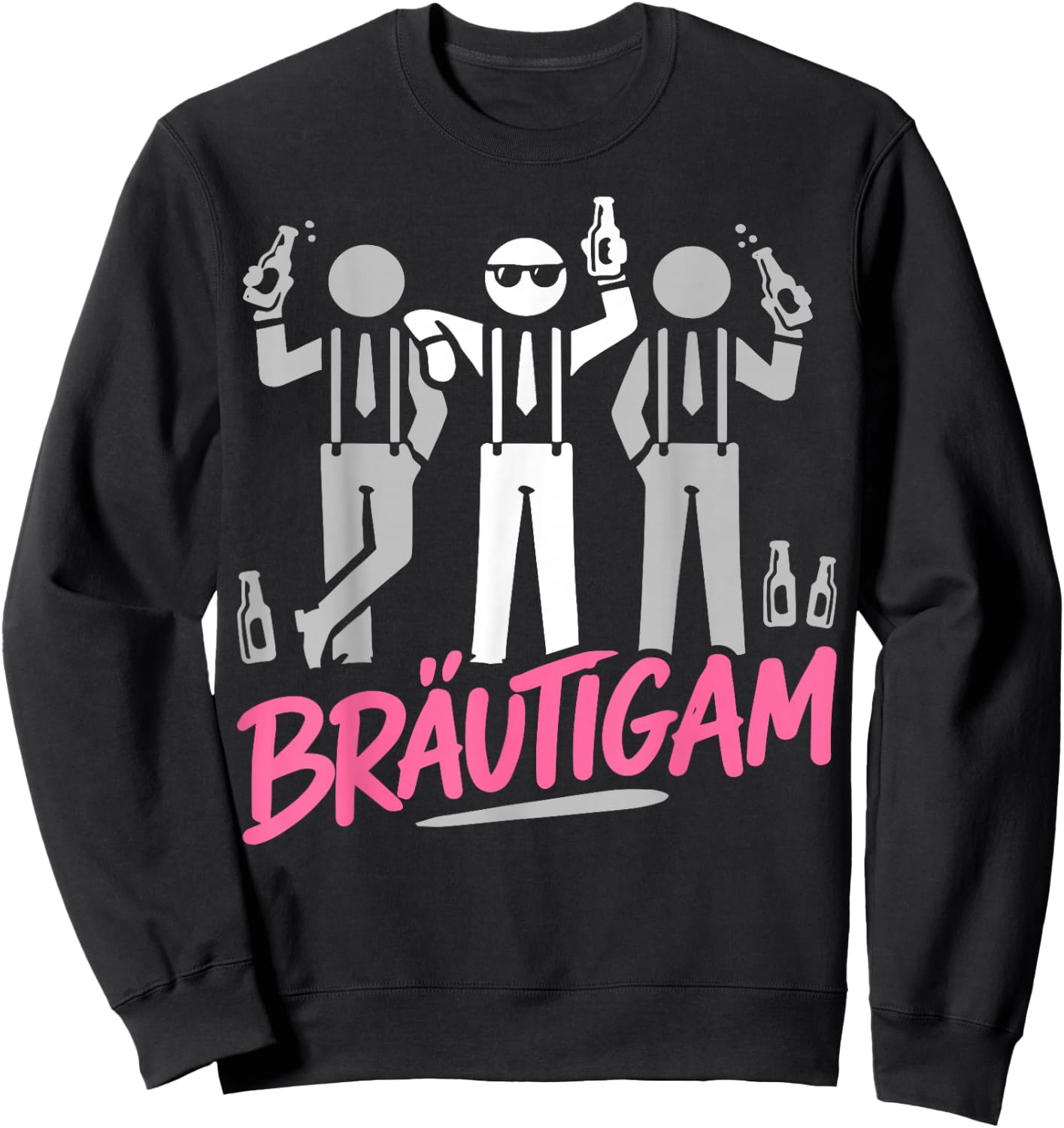 Bräutigam Junggesellenabschied Männer Poltern JGA Sweatshirt - Sweatshirt | Black