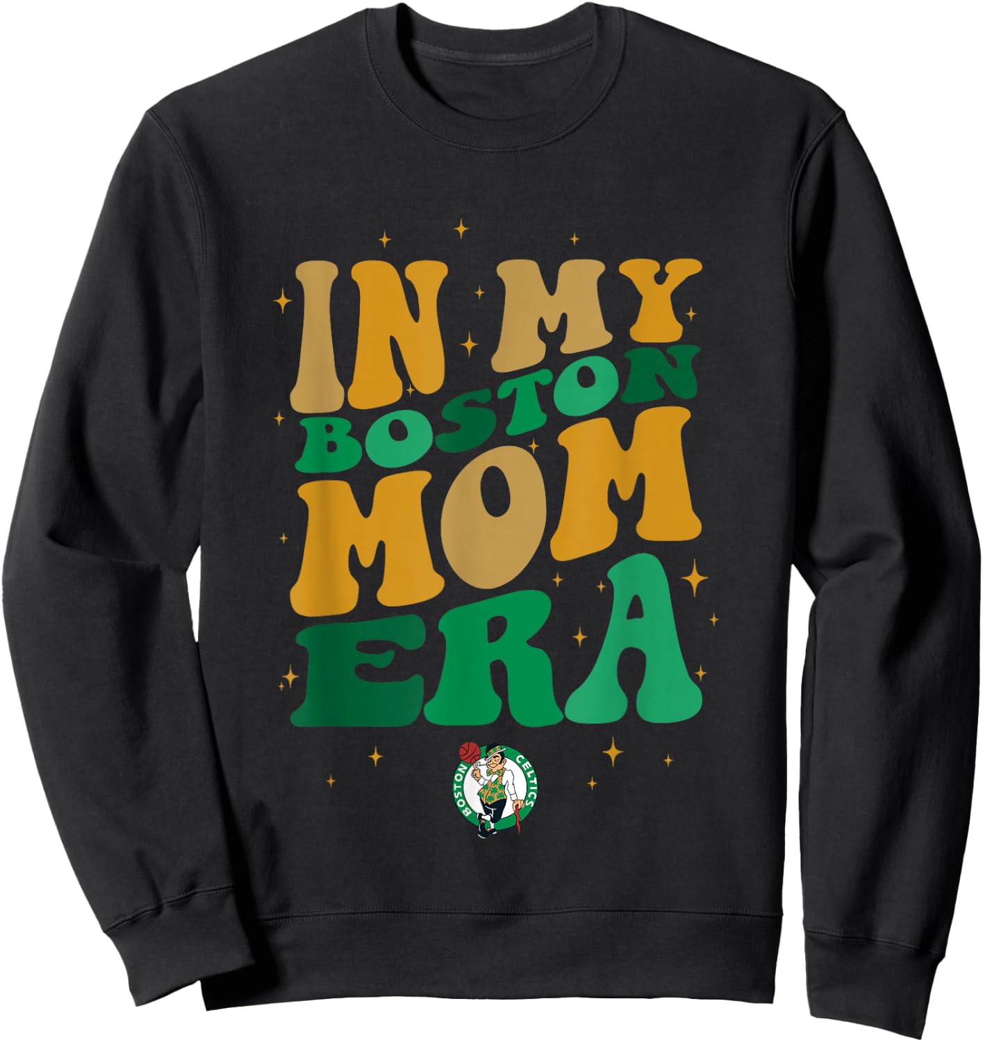NBA Boston Celtics In My Boston Mom Era Logo Sweatshirt - Sweatshirt | Black