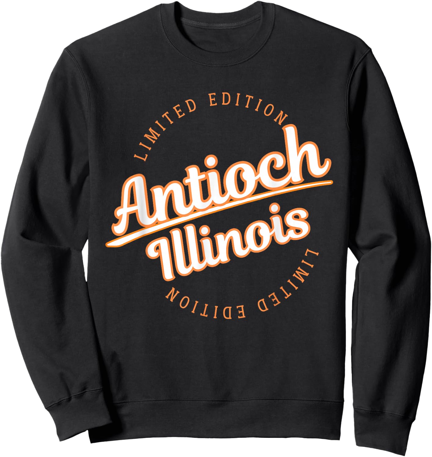 Retro Athletic Antioch IL Apparel Sweatshirt - Sweatshirt | Black