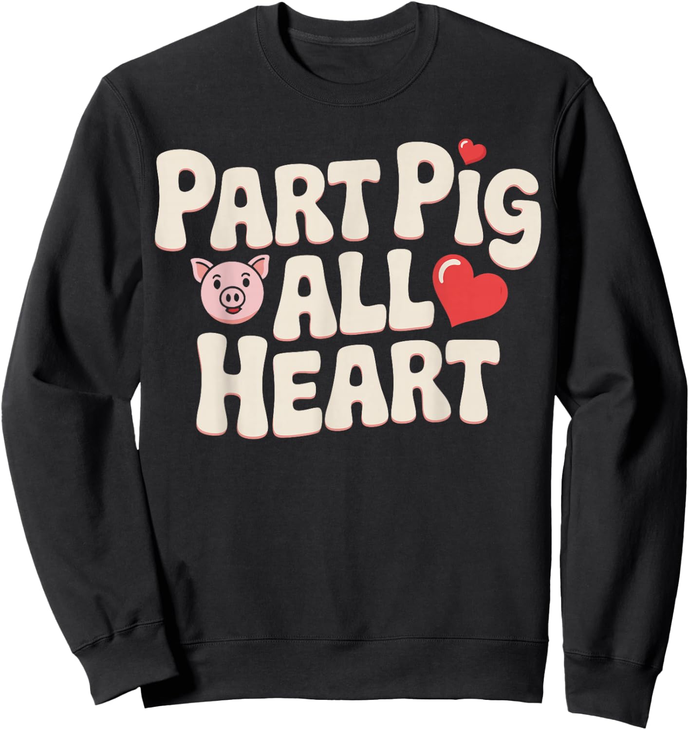 Aortic Pig Valve Surgery Part Pig Sweatshirt - Sweatshirt | Black
