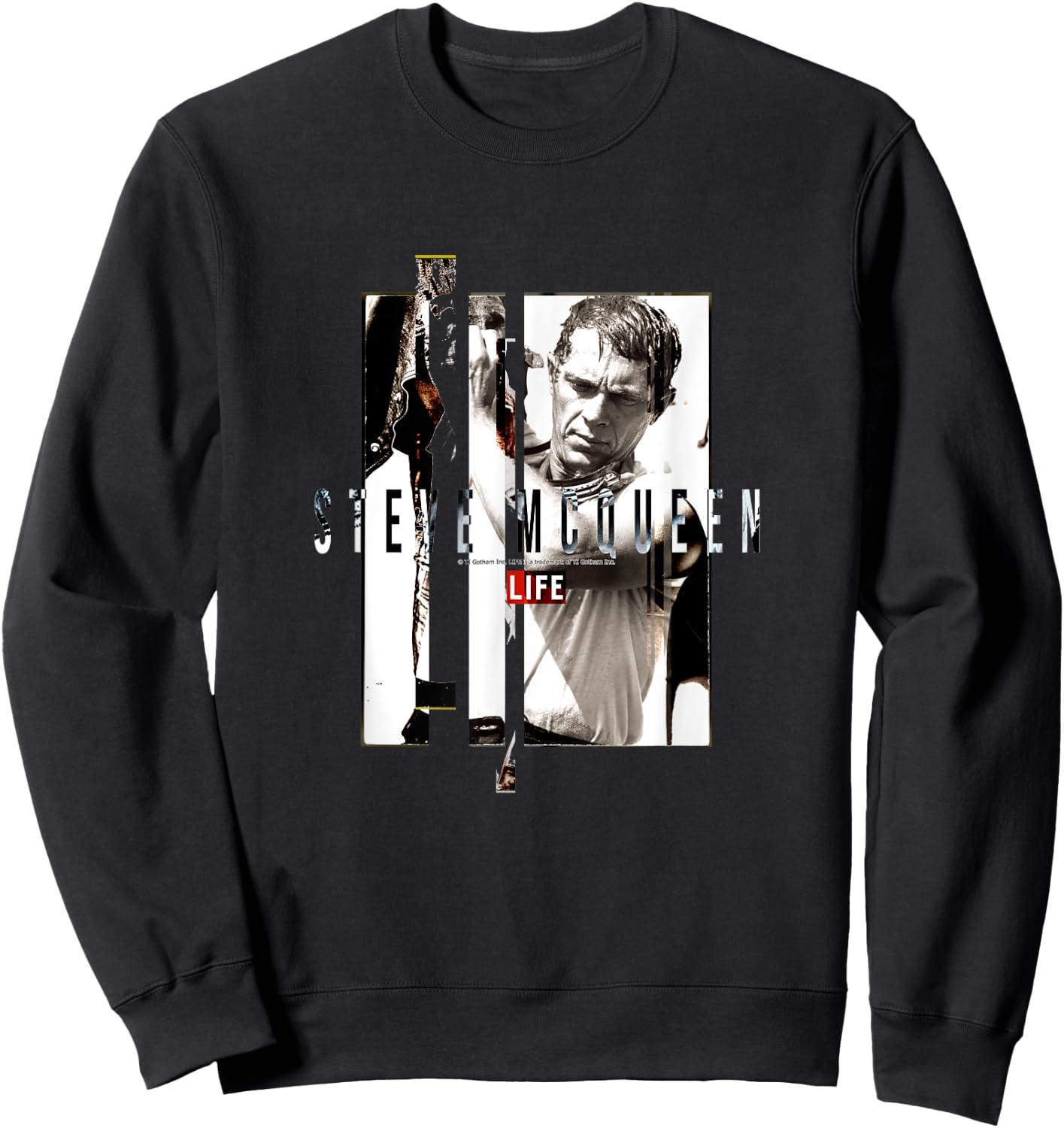 LIFE Bildersammlung _ Steve McQueen 02 Sweatshirt - Sweatshirt | Black