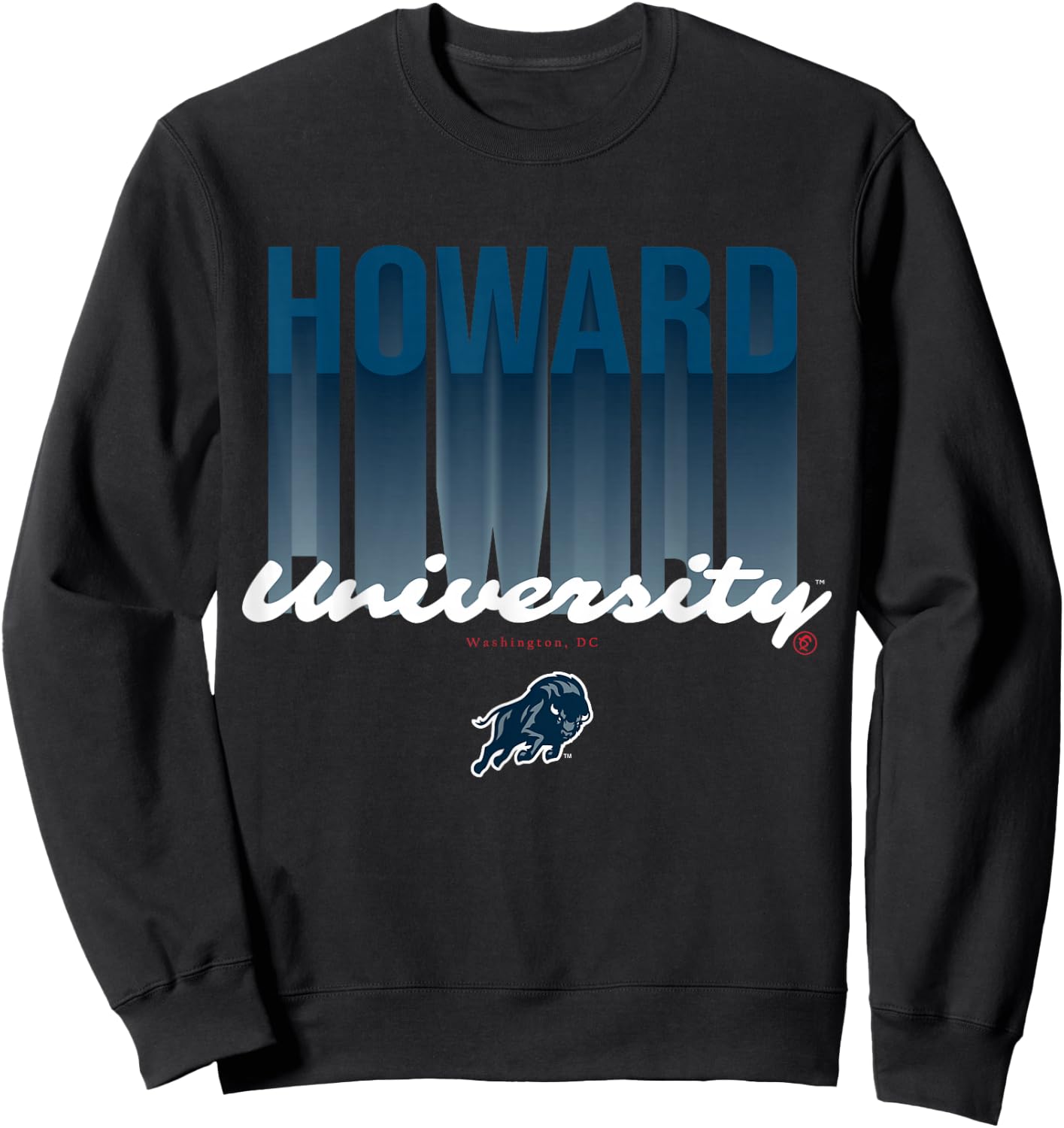 The Yard Essentials - Howard University - HU Fade Sweatshirt - Sweatshirt | Black