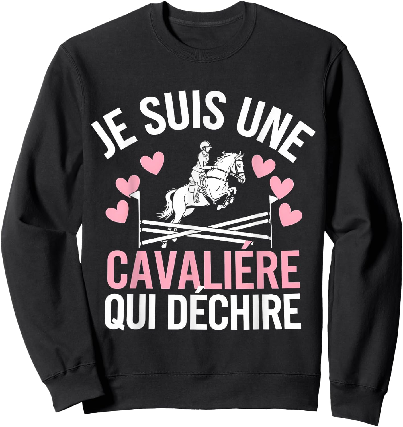 Je Suis Une Rider Who Tears , Black, S Sweatshirt - Sweatshirt | Black