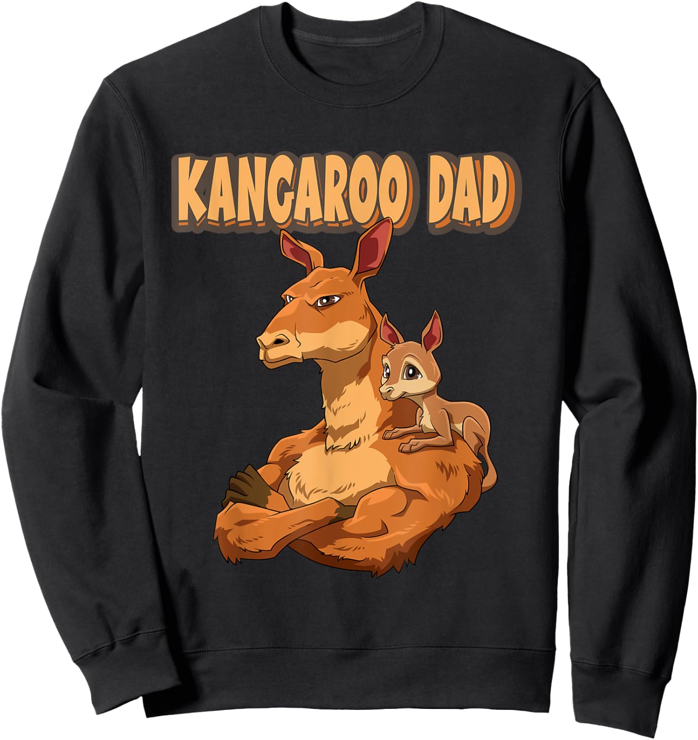 Kangaroo Dad for Daddy Sweatshirt - Sweatshirt | Black