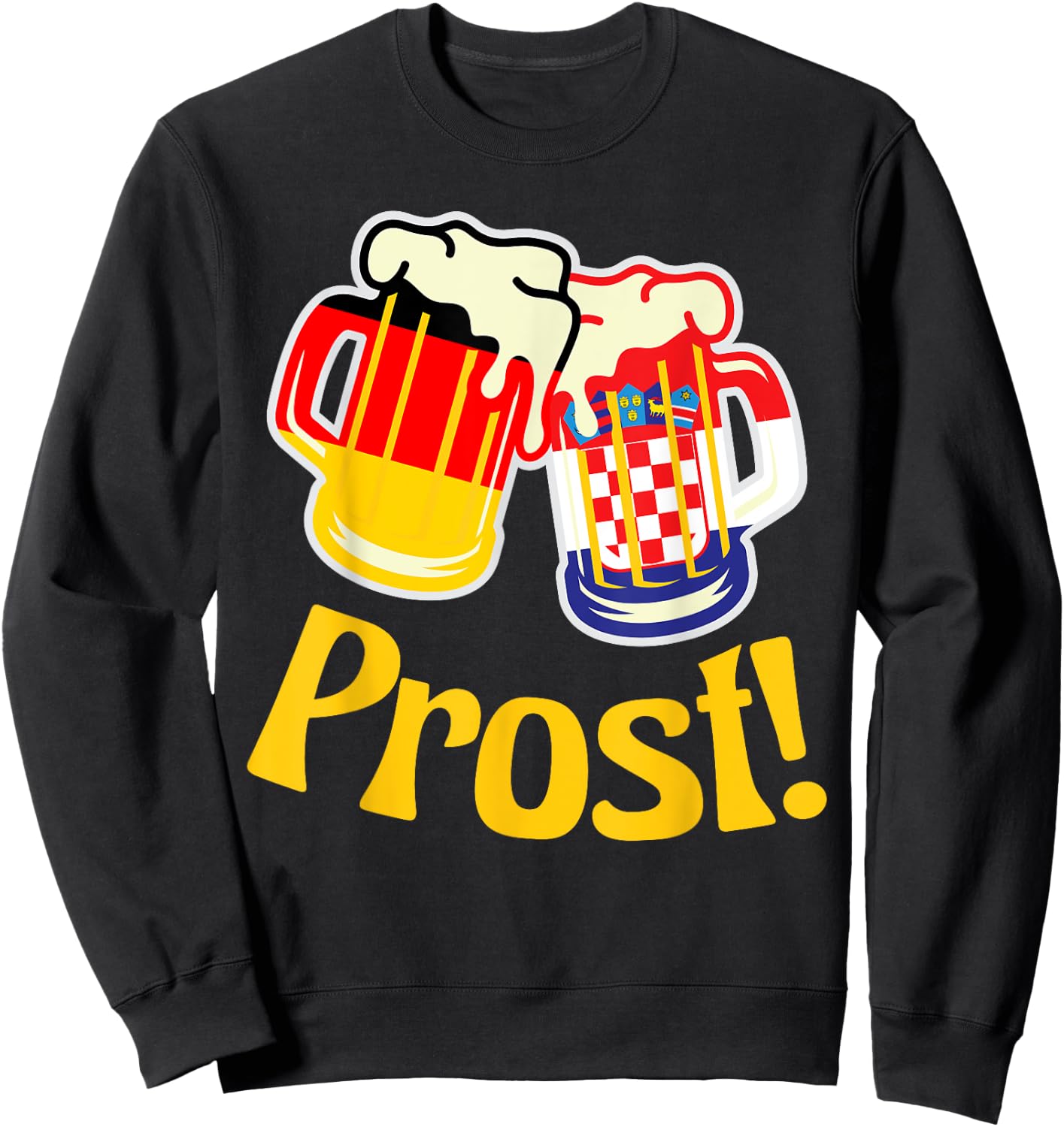Oktoberfest - Prost! Deutschland und Kroatien Sweatshirt - Sweatshirt | Black