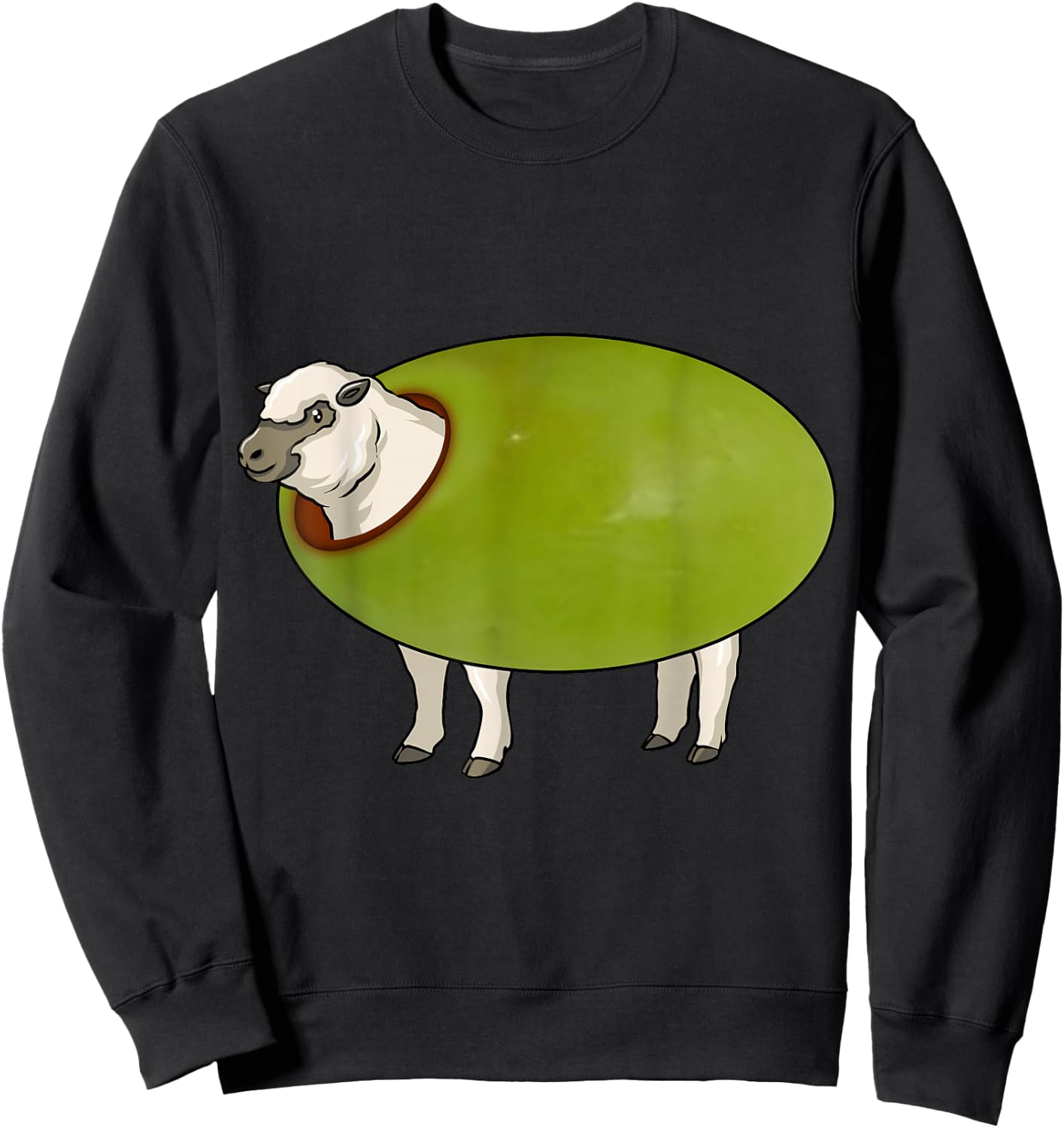 Olive Ewe (I Love You Pun) Sweatshirt - Sweatshirt | Black