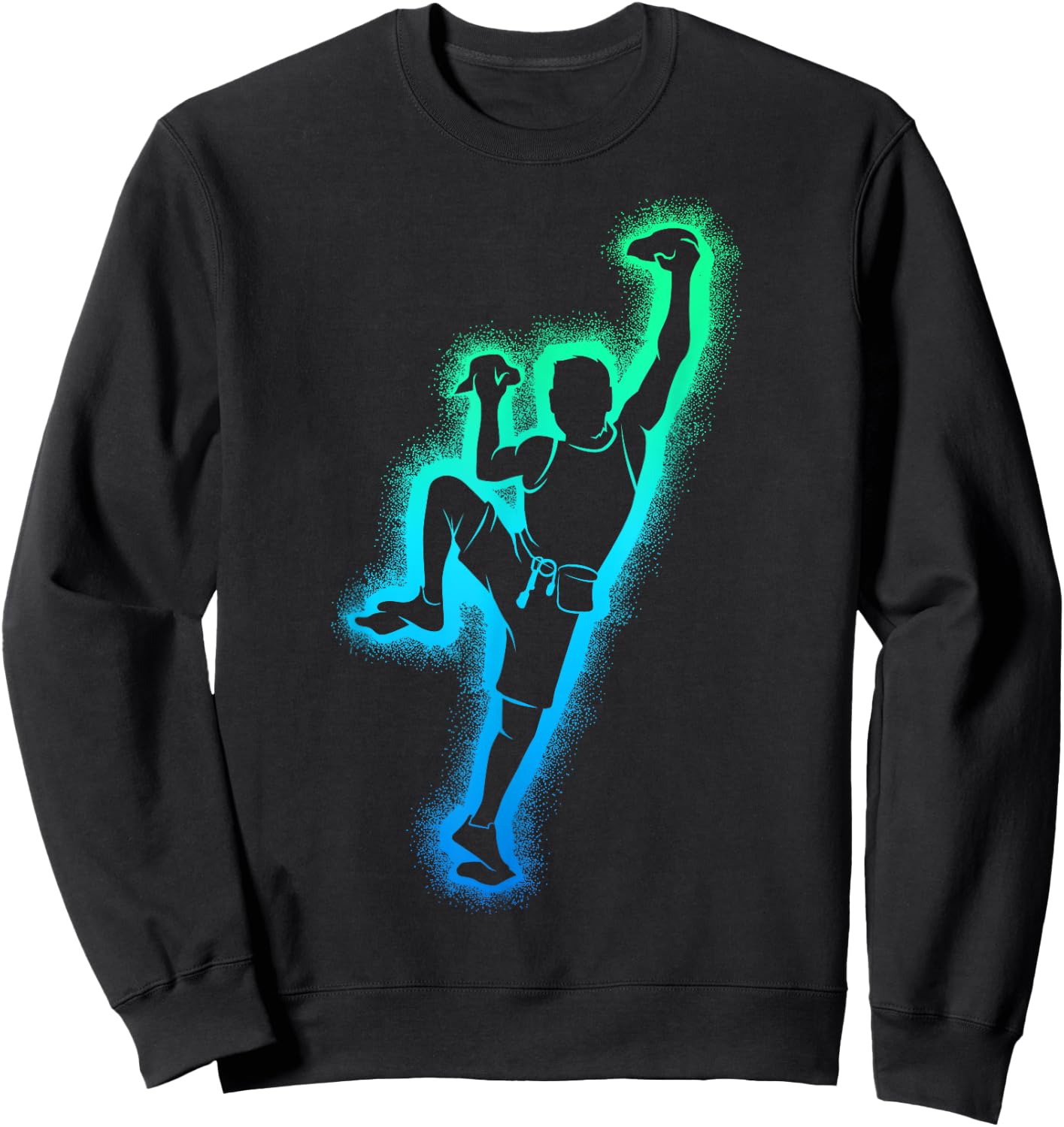 Climbing Climber Escalator , Black, S Sweatshirt - Sweatshirt | Black