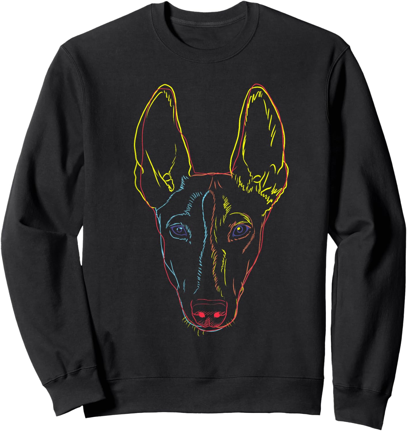 Colorful Dog Cirneco dell’Etna Women Kids Sweatshirt - Sweatshirt | Black