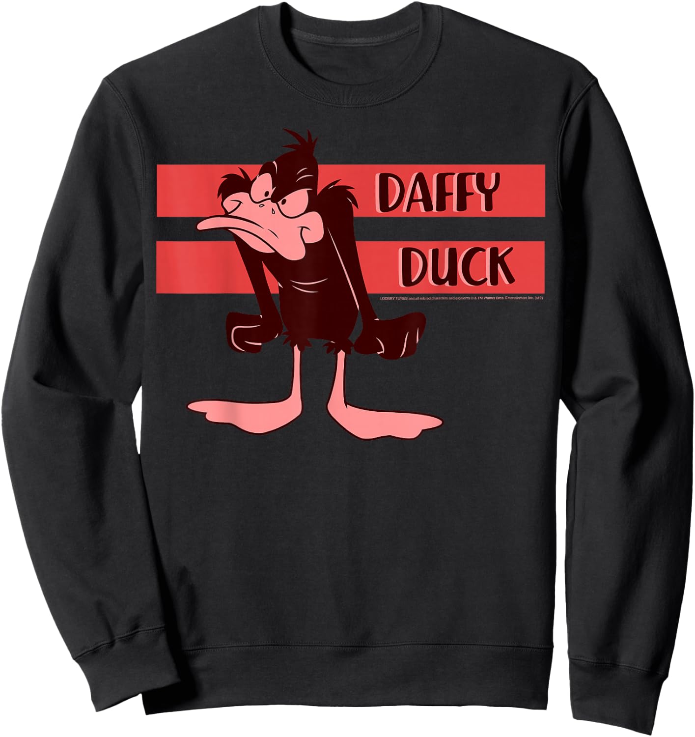 Looney Tunes Daffy Duck Angry Portrait Sweatshirt - Sweatshirt | Black