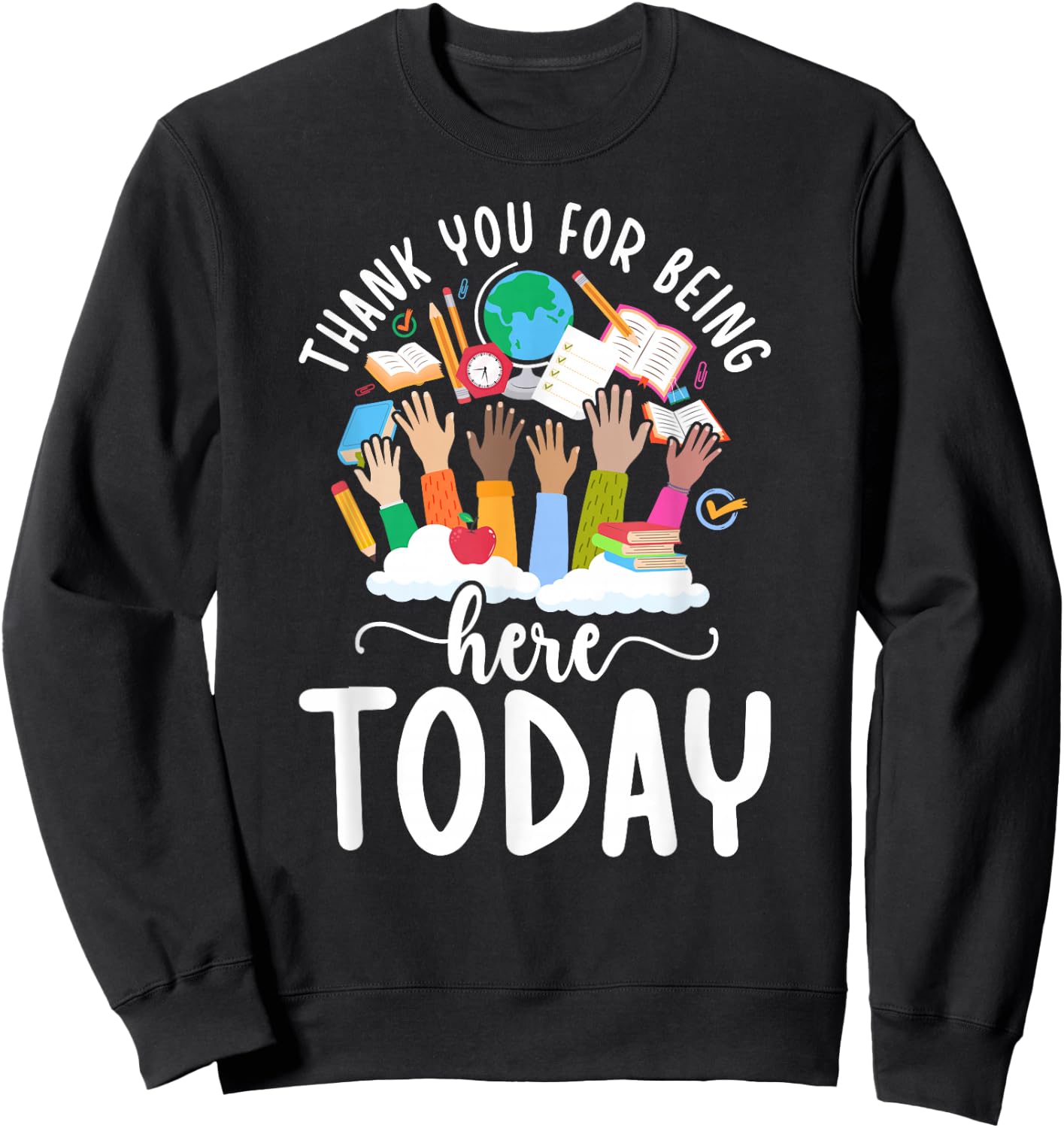 Funny Attendance Clerk School Attendance Secretary Sweatshirt - Sweatshirt | Black