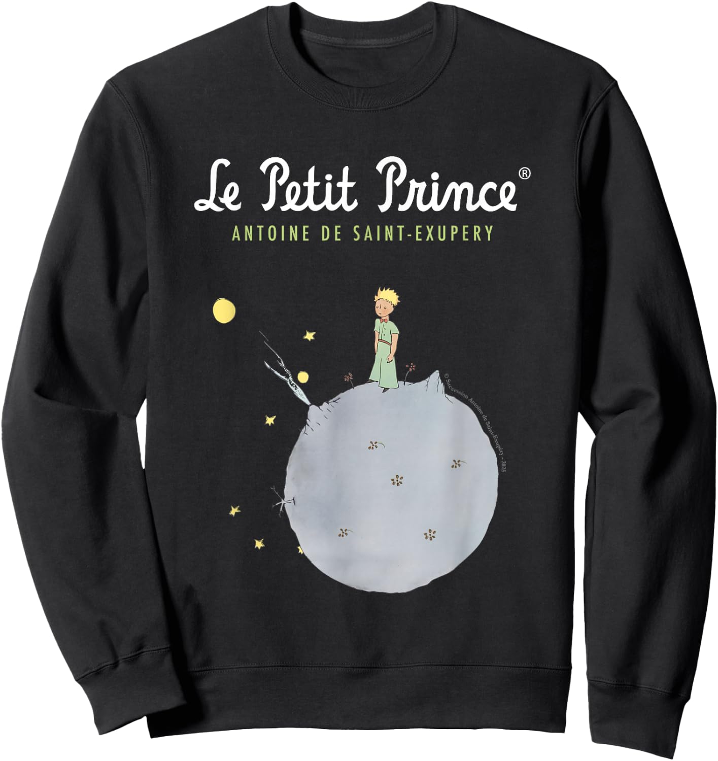 Le Petit Prince Antoine De Saint-Exupery Classic Sweatshirt - Sweatshirt | Black