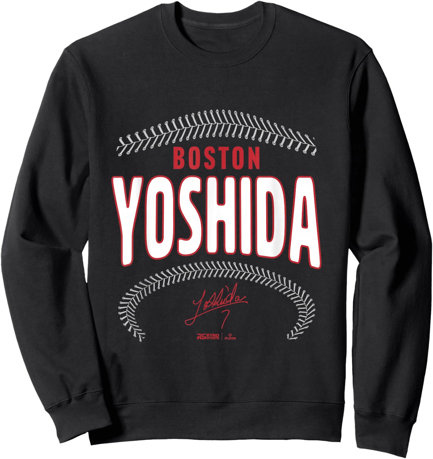 Masataka Yoshida Boston Baseball Name & Number (Front&Back) Sweatshirt - Sweatshirt | Black