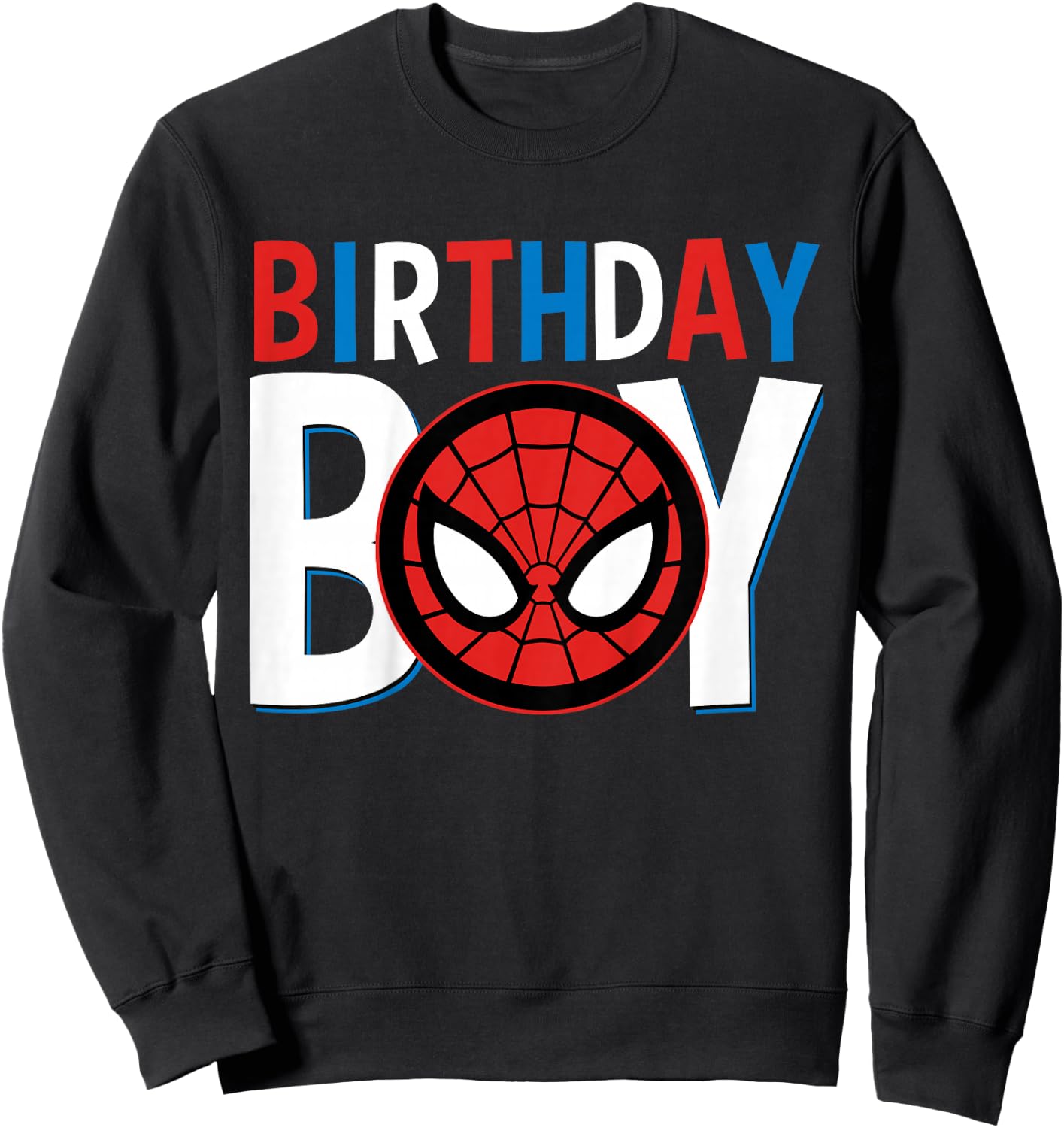 Marvel Avengers Classic Spider-Man Birthday Boy Sweatshirt - Sweatshirt | Black