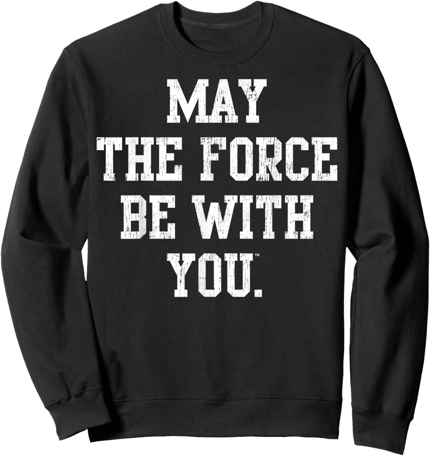 Star Wars May The Force Be With You Collegiate Sweatshirt - Sweatshirt | Black