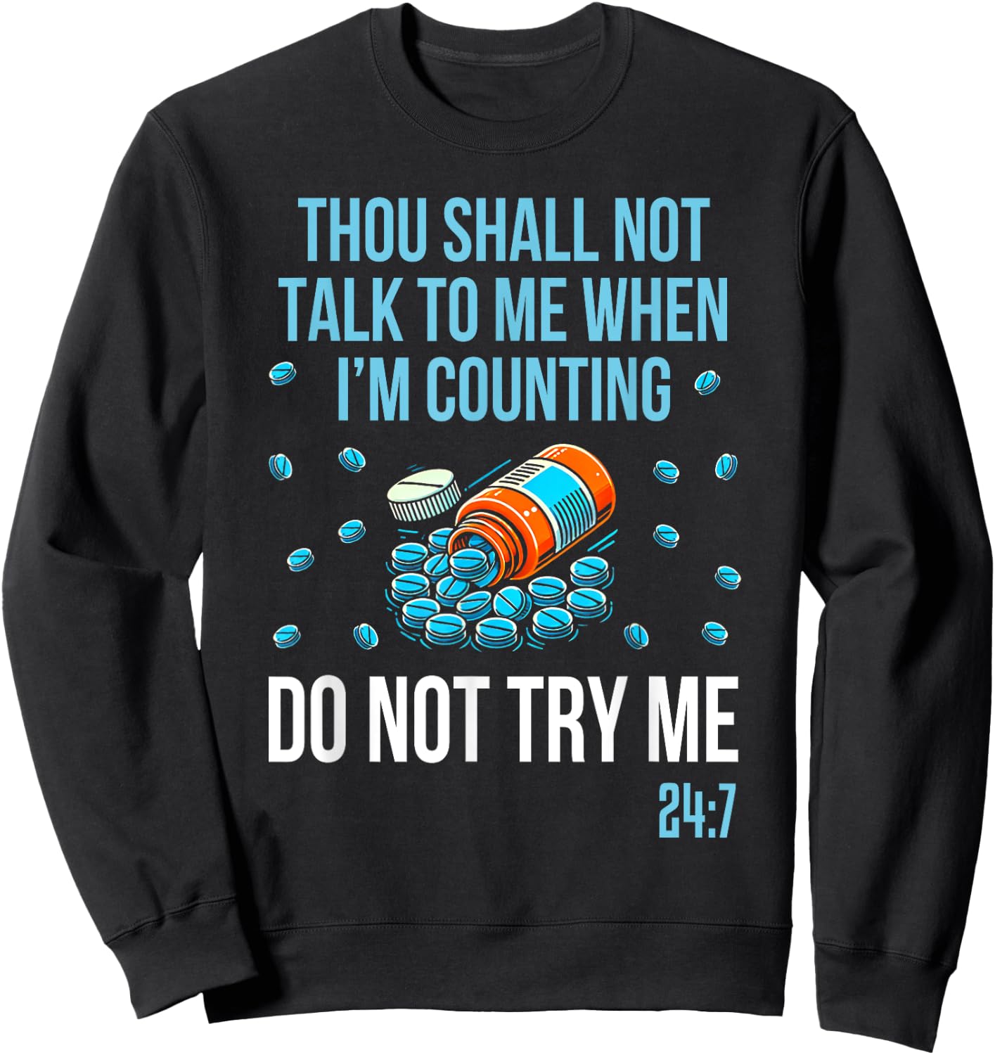 Pharmacist funny pharmacy tech Sweatshirt - Sweatshirt | Black