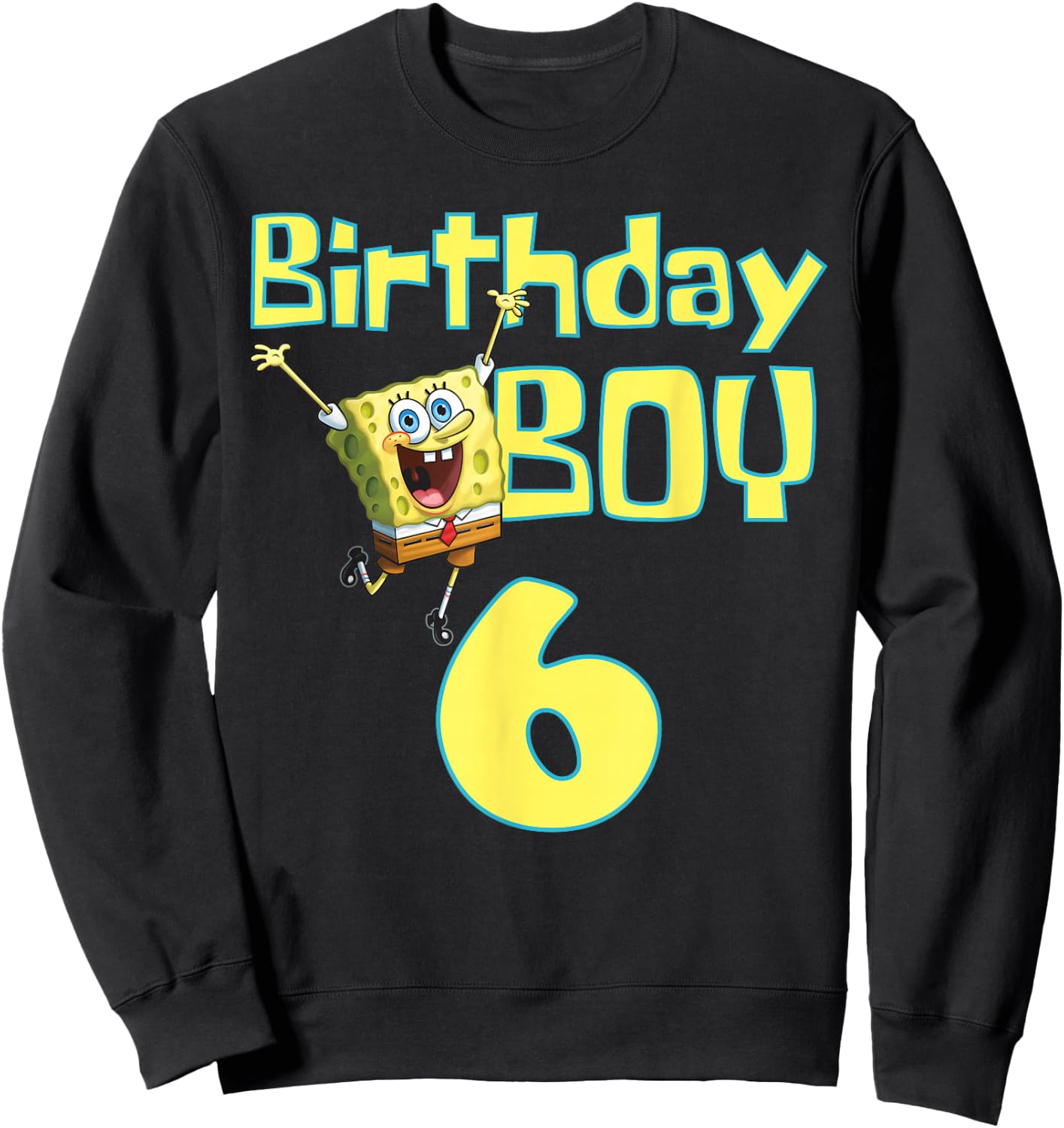 Mademark x SpongeBob SquarePants - SpongeBob SquarePants Birthday Boy 6 Sweatshirt - Sweatshirt | Black