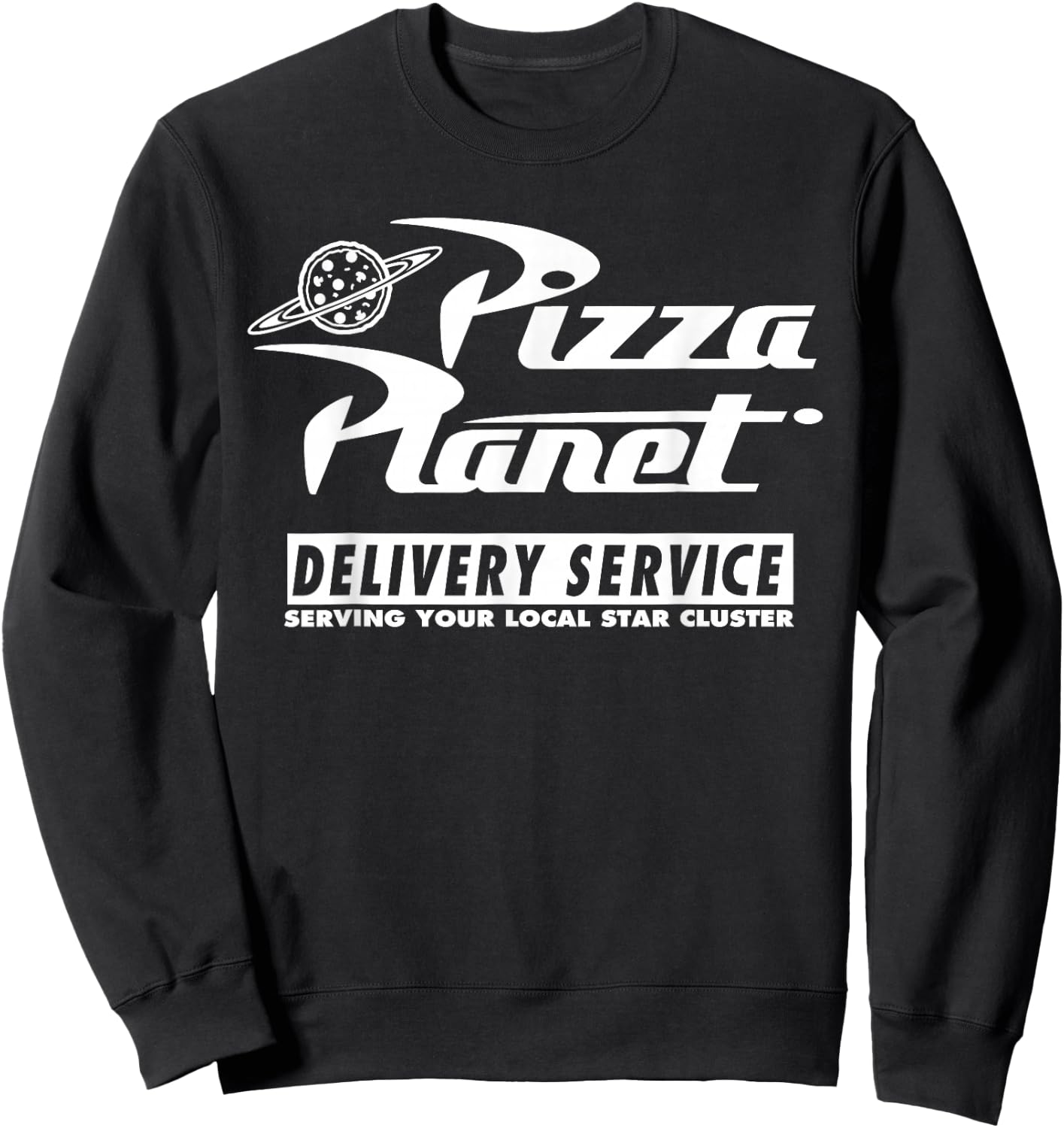 Disney Pixar Toy Story Pizza Planet Delivery Service Red Sweatshirt - Sweatshirt | Black