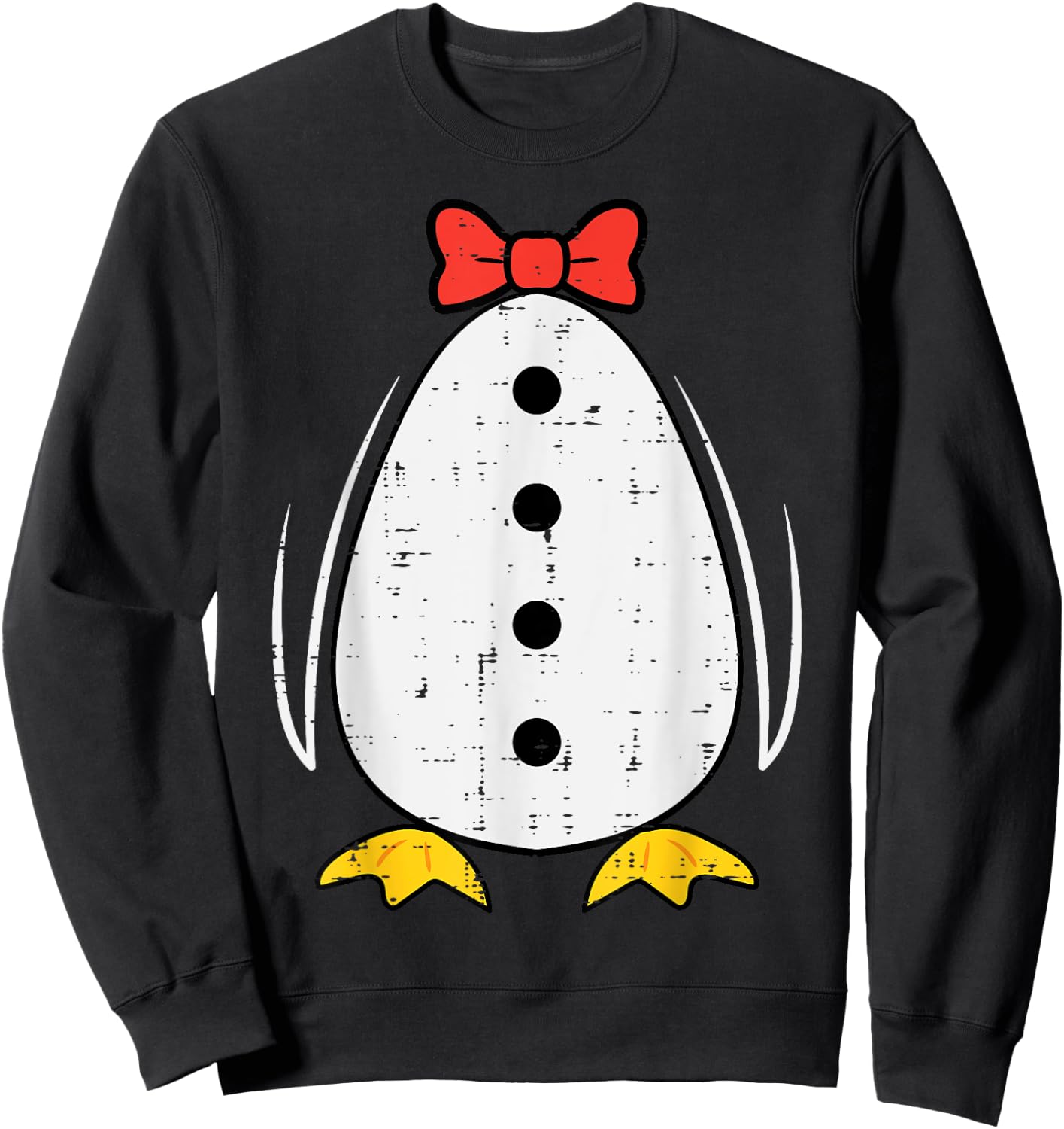 Penguin Costume Halloween Boys Girls Kids Toddler Women Men Sweatshirt - Sweatshirt | Black