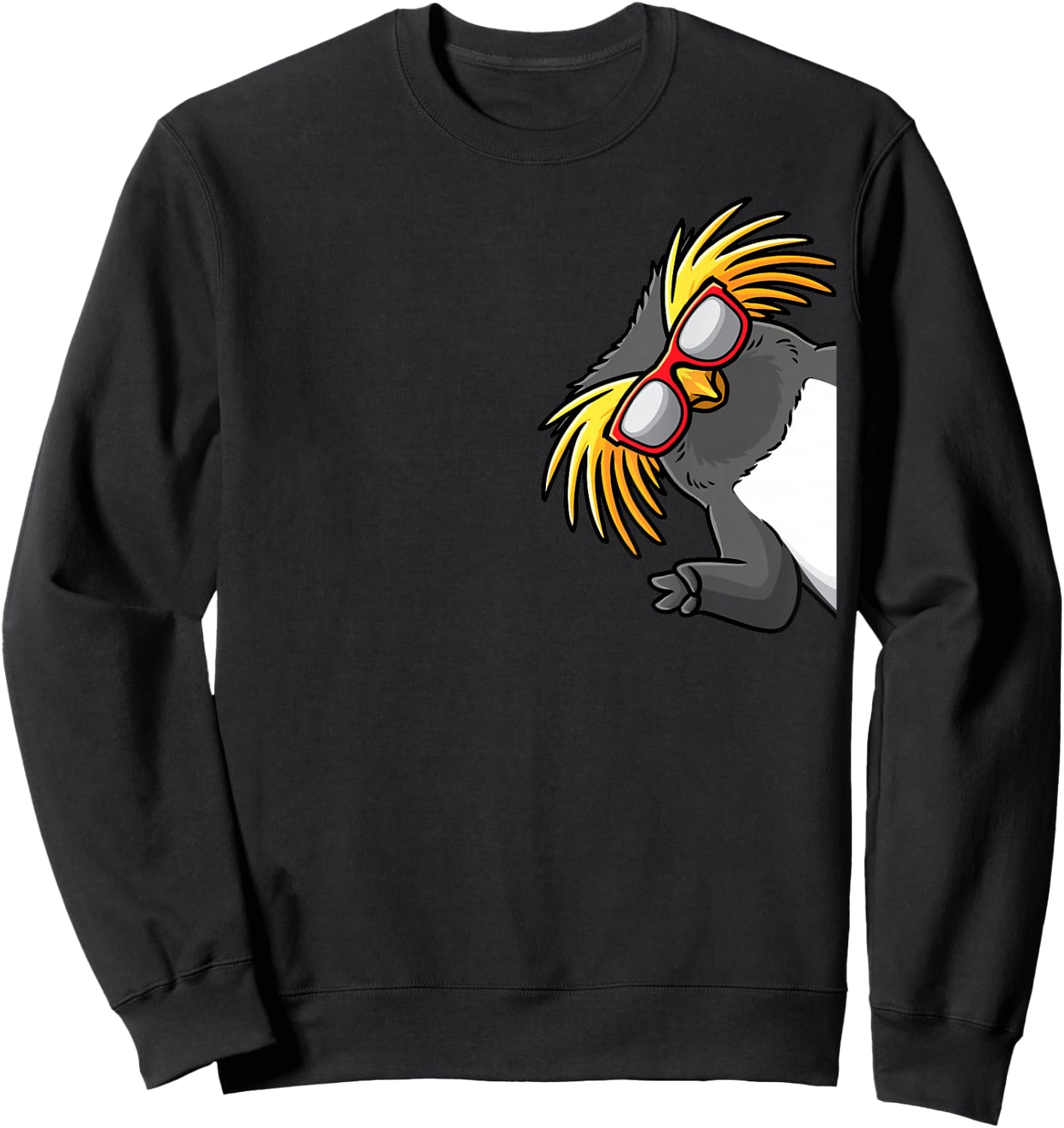 Tristan Penguin Northern Rock Penguin From Side Sweatshirt - Sweatshirt | Black