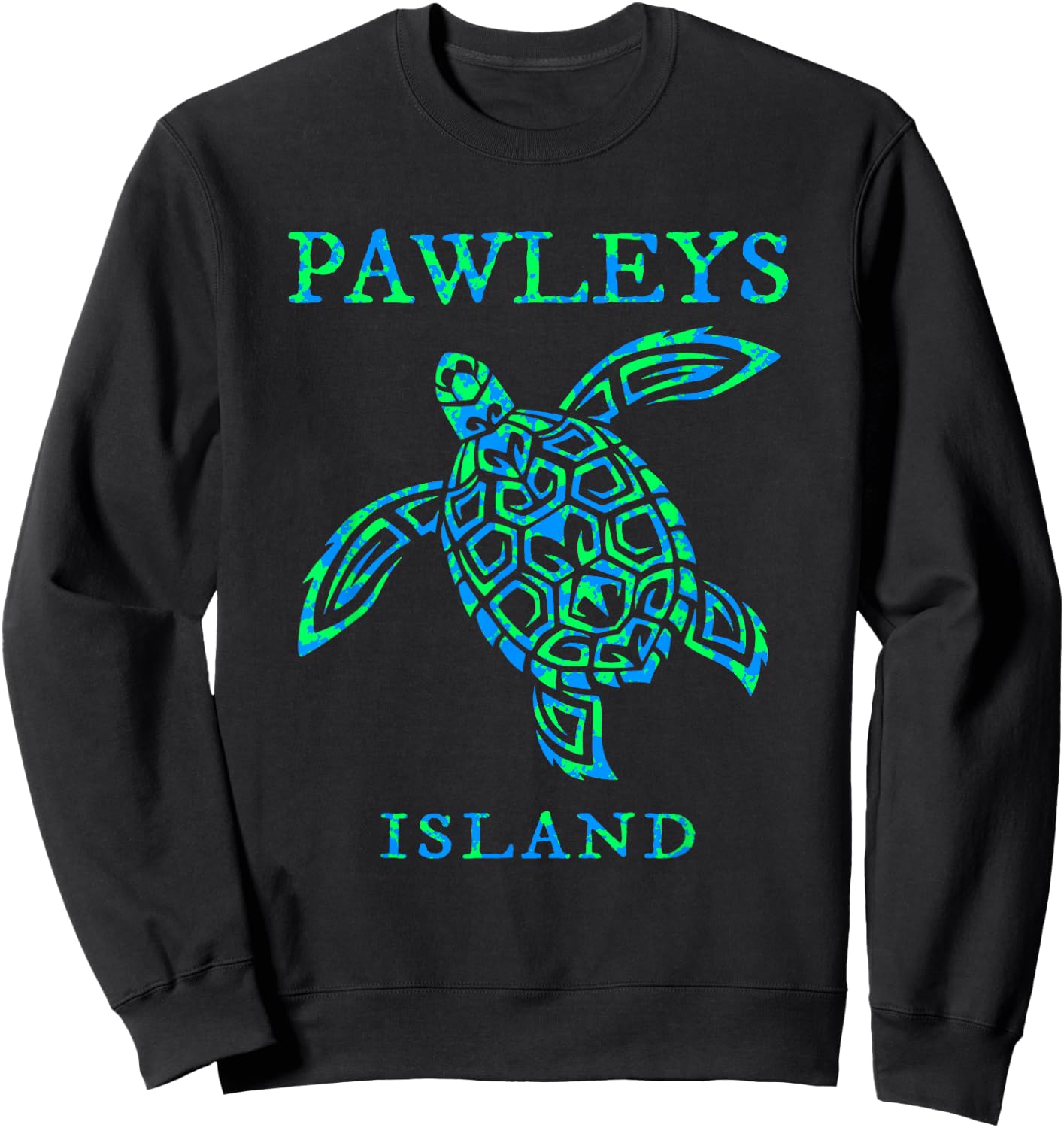 Pawleys Island South Carolina Sea Turtle Boys Girls Toddler Sweatshirt - Sweatshirt | Black