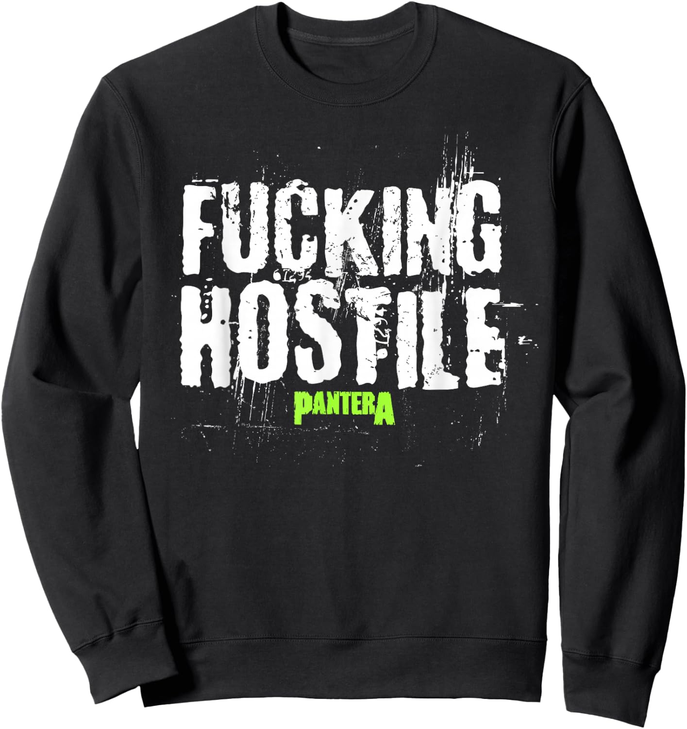 Pantera Official F-ing Hostile , black Sweatshirt - Sweatshirt | Black