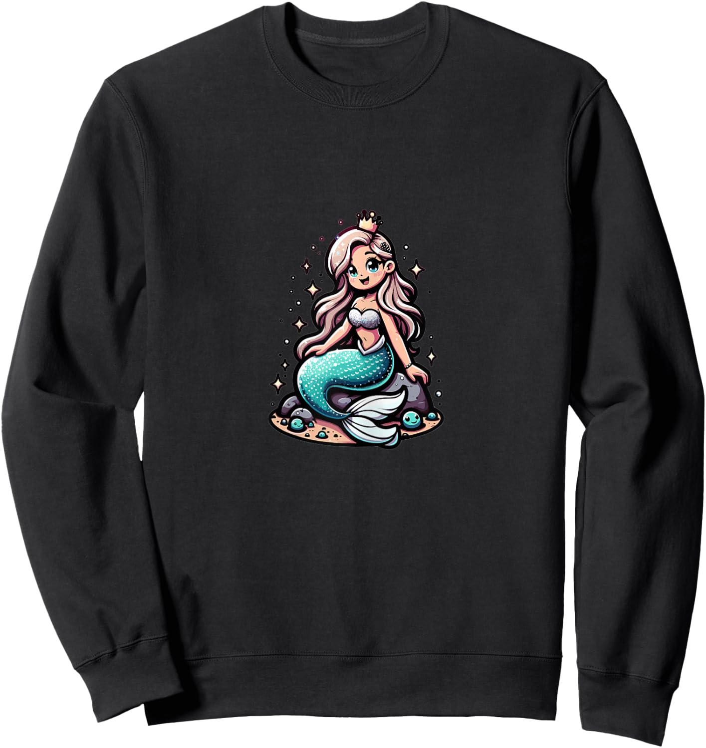 Mermaid - Magic Of The Deep Sea Sweatshirt - Sweatshirt | Black