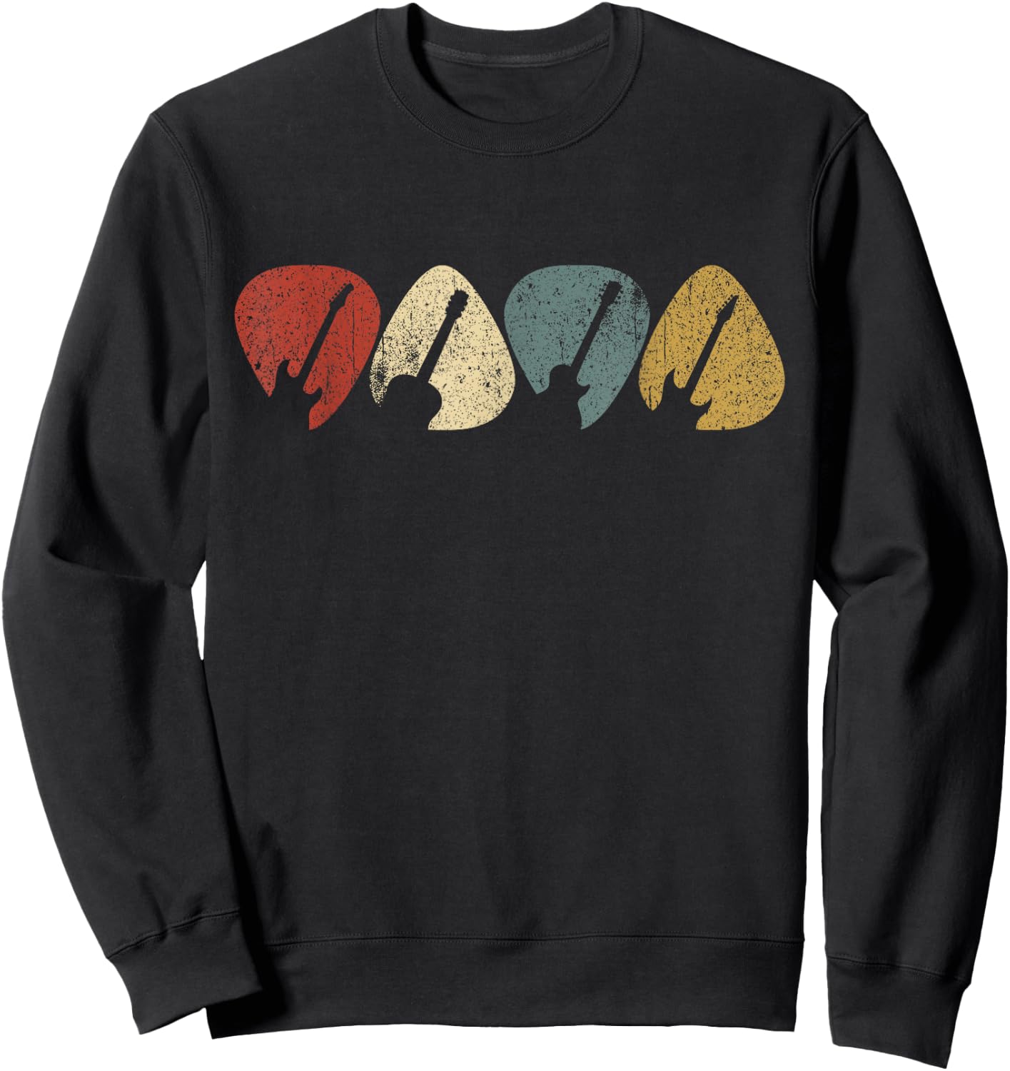 Guitar Plectrum Guitarist Music Lover Guitar Player Gift Sweatshirt - Sweatshirt | Black