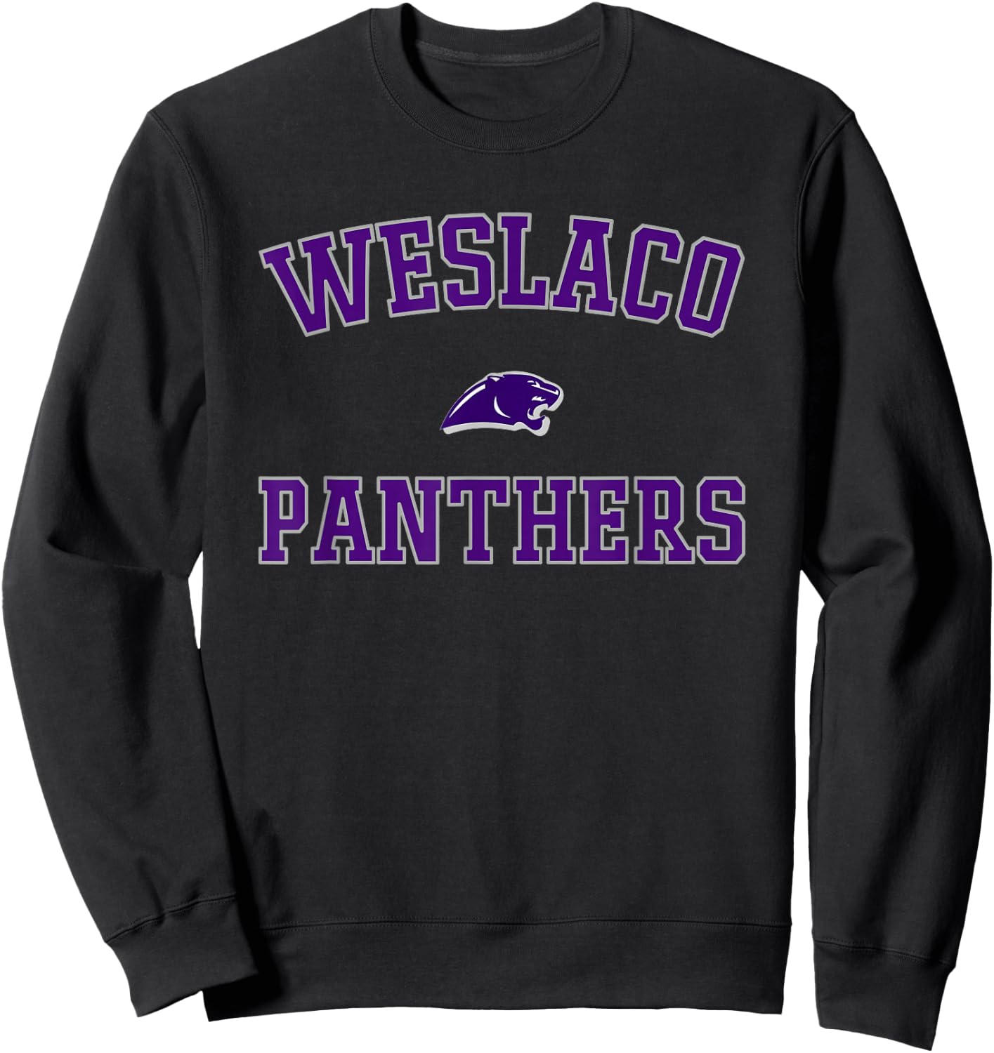 Weslaco Panthers Logo Varsity HS Sweatshirt - Sweatshirt | Black