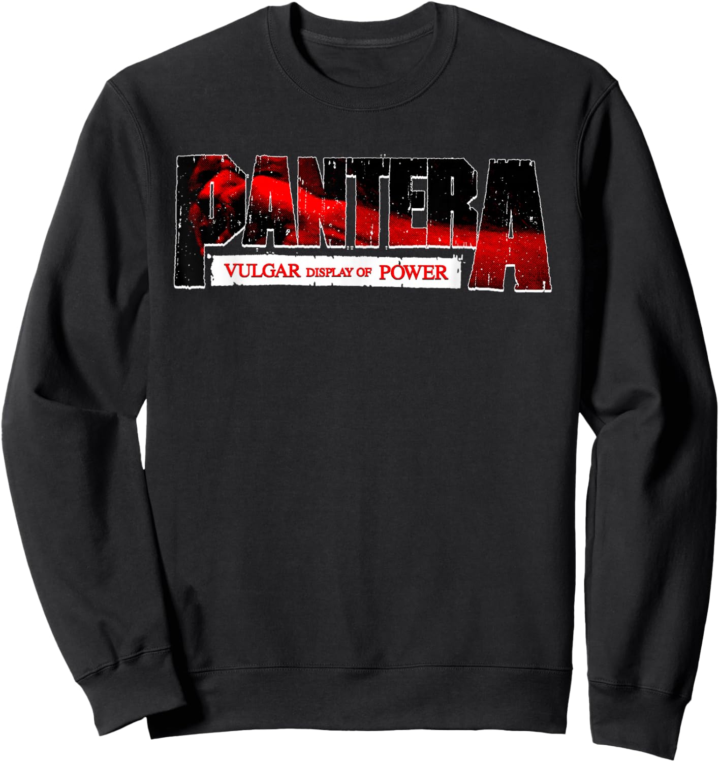 Pantera Offizielles Vulgar-Display von Power-Logo, Rot Sweatshirt - Sweatshirt | Black
