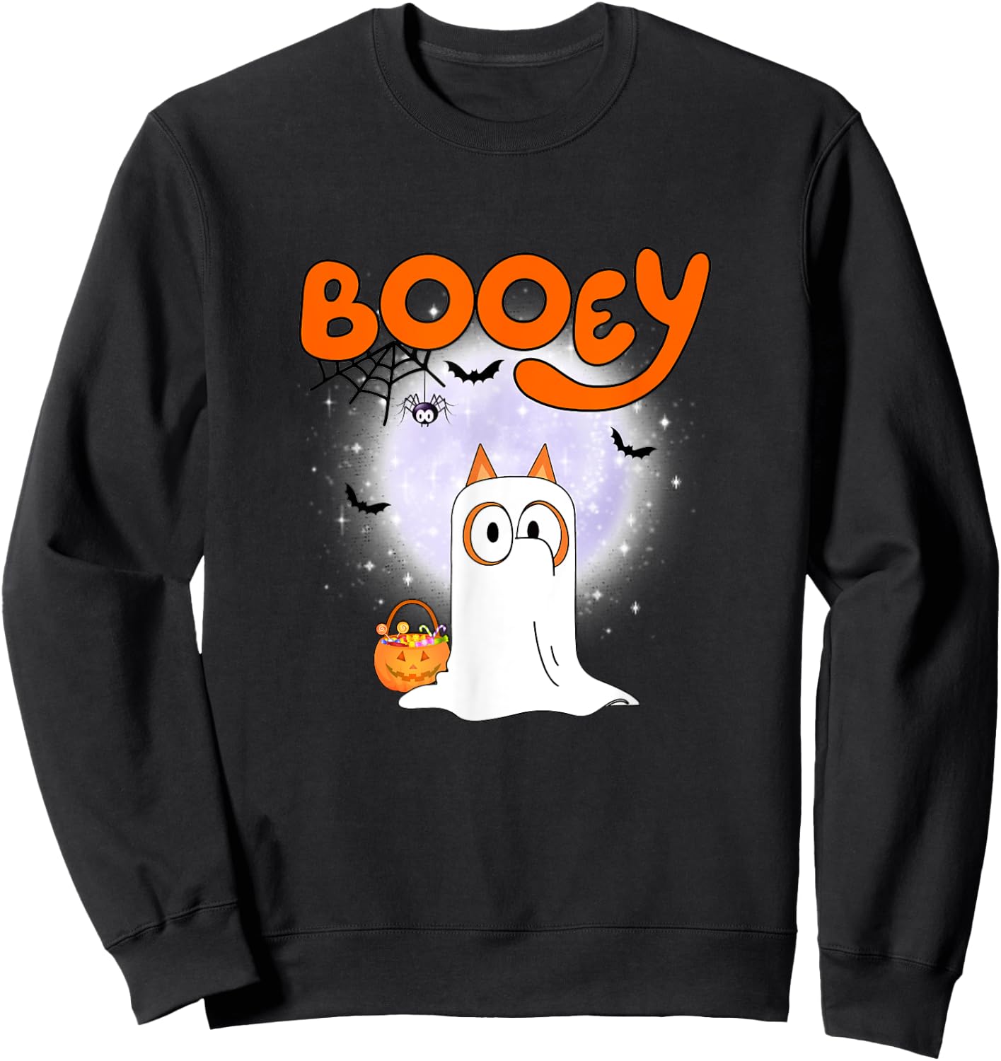 Spooky Season Funny Ghost Booey,Dog Halloween Pumpkin Women Sweatshirt - Sweatshirt | Black