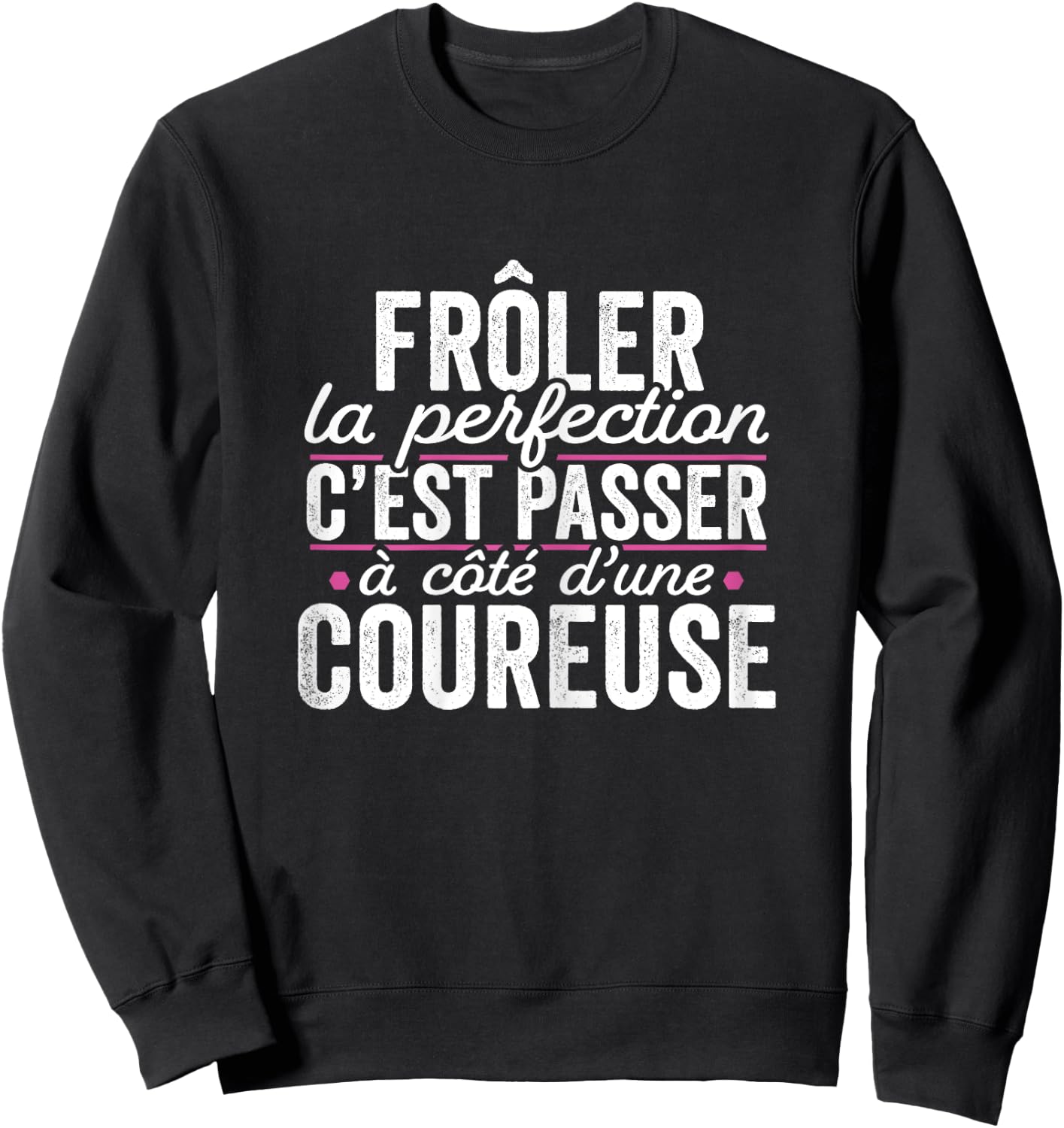 The Perfect Runner Woman Gift Humor Running Sweatshirt - Sweatshirt | Black
