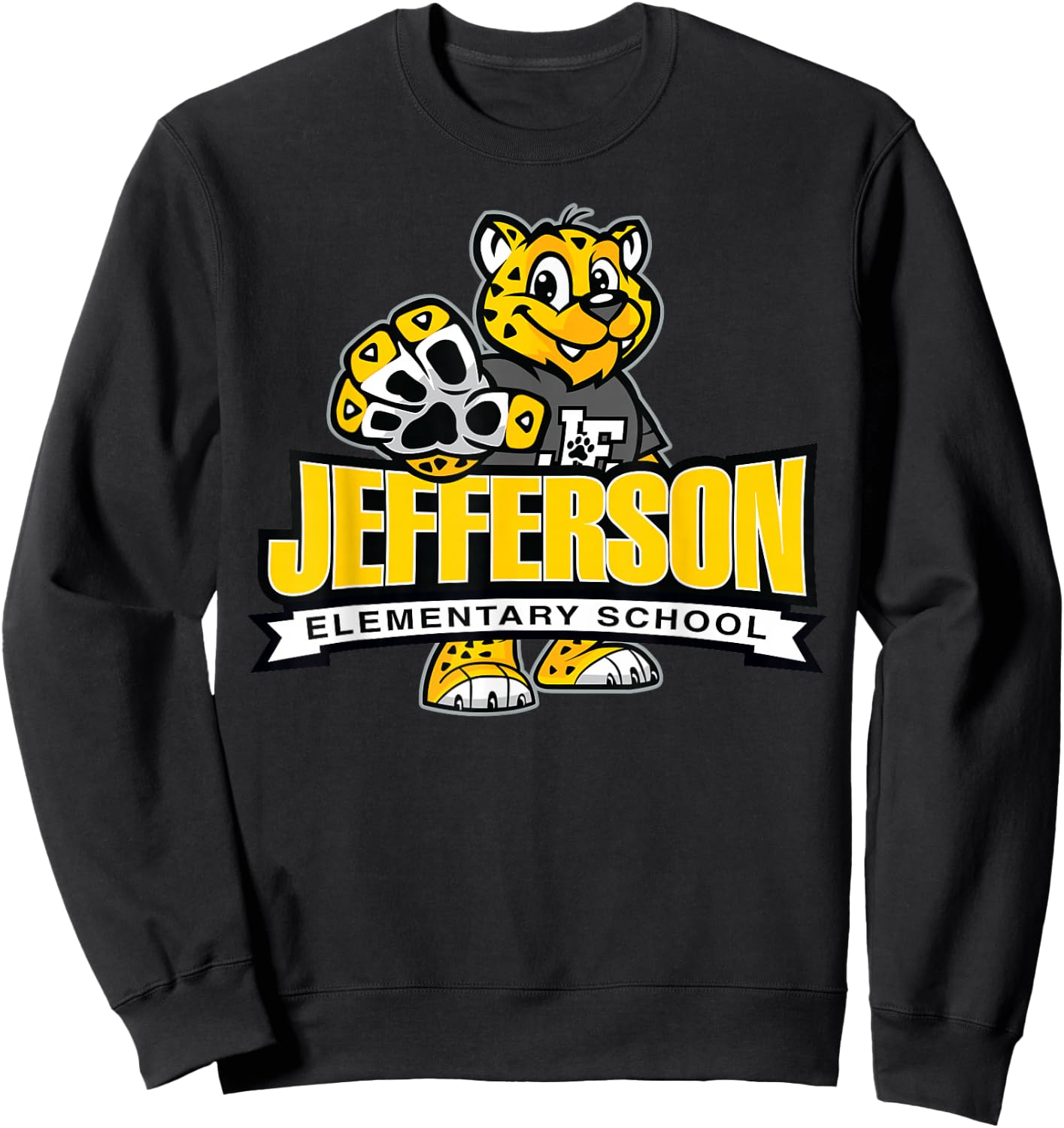 Jefferson Emementary - Jake the Jaguar Je-420 Sweatshirt - Sweatshirt | Black
