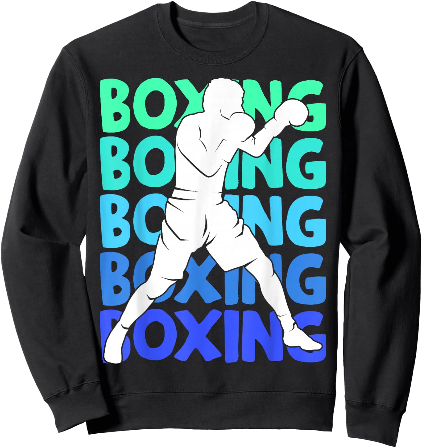 Boxing Boxer Boys Men Kids Sweatshirt - Sweatshirt | Black