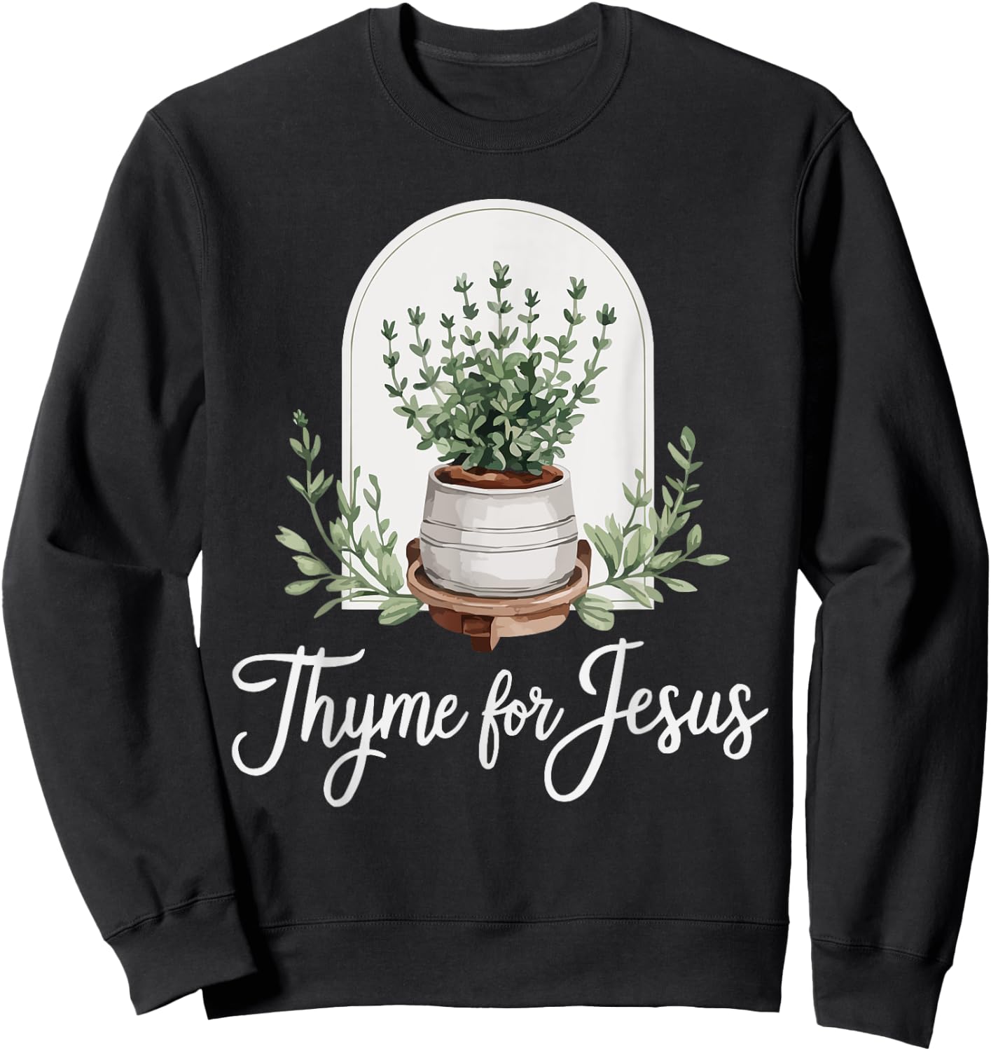Gardening Jesus Christ Religion Christian Christianity Sweatshirt - Sweatshirt | Black