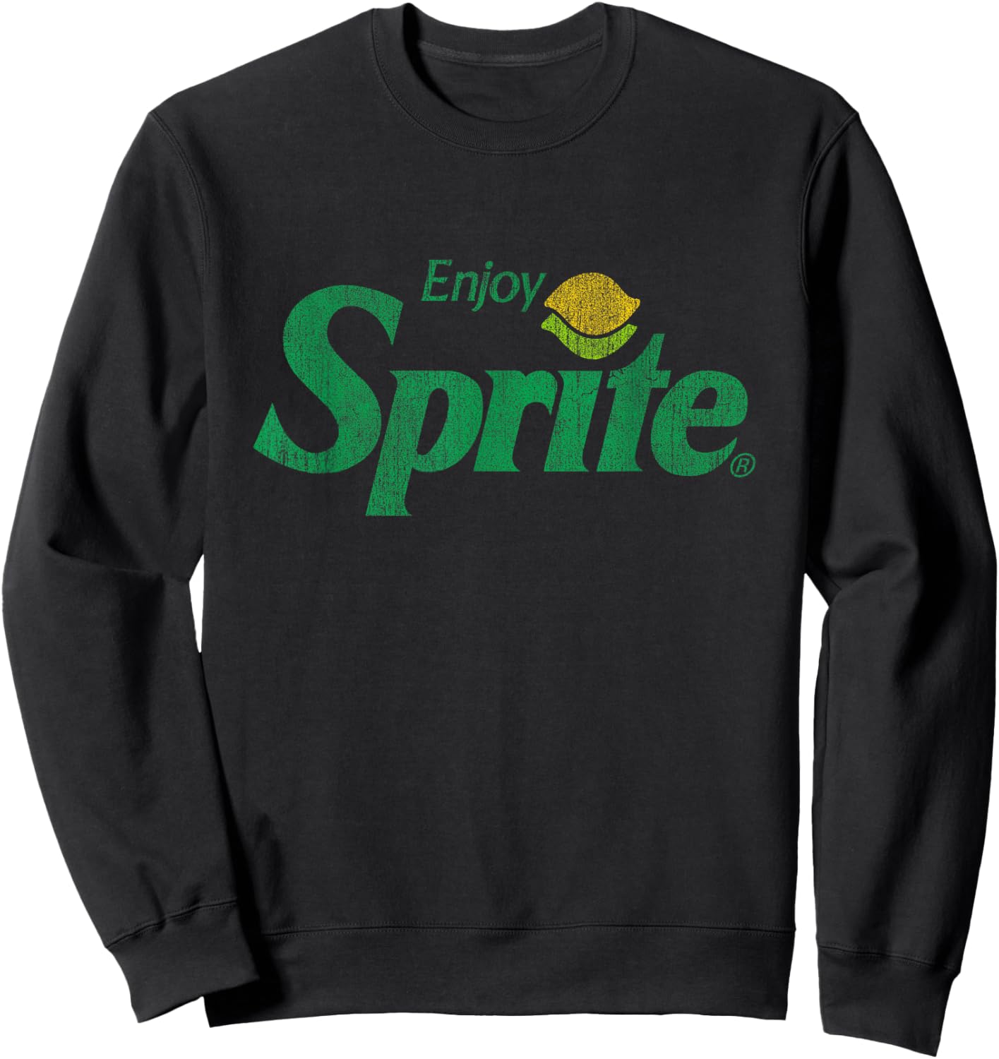 Have fun with the Sprite Distressed Logo , black Sweatshirt - Sweatshirt | Black