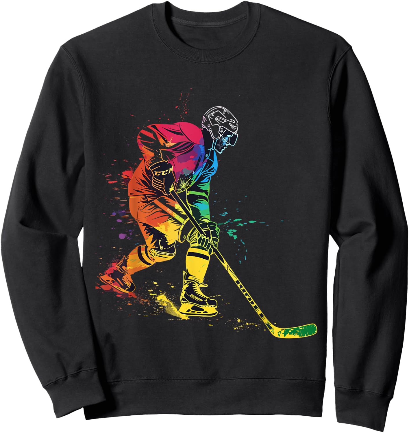 Joueur de hockey sur glace Sweatshirt - Sweatshirt | Black