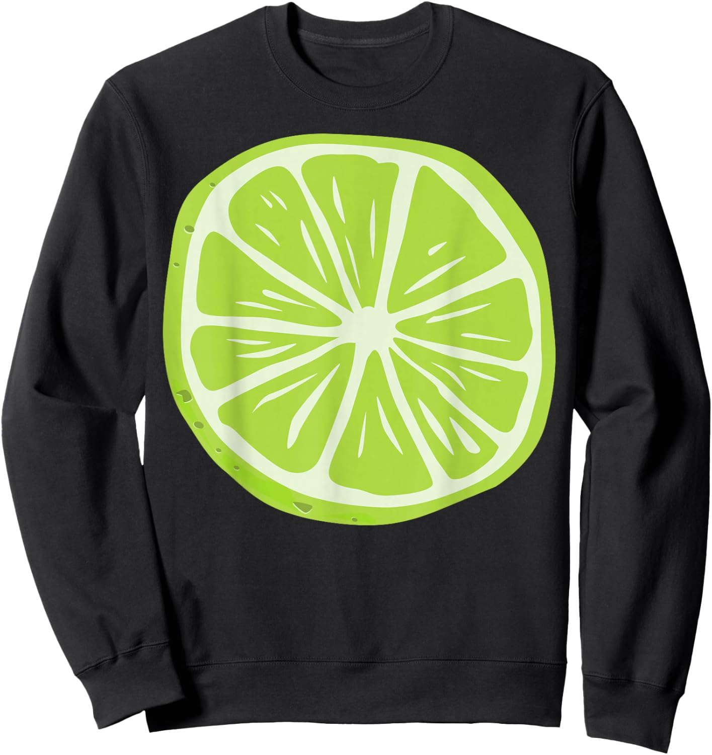Lime Halloween Costume Fruit Salad Men Women Couples Sweatshirt - Sweatshirt | Black