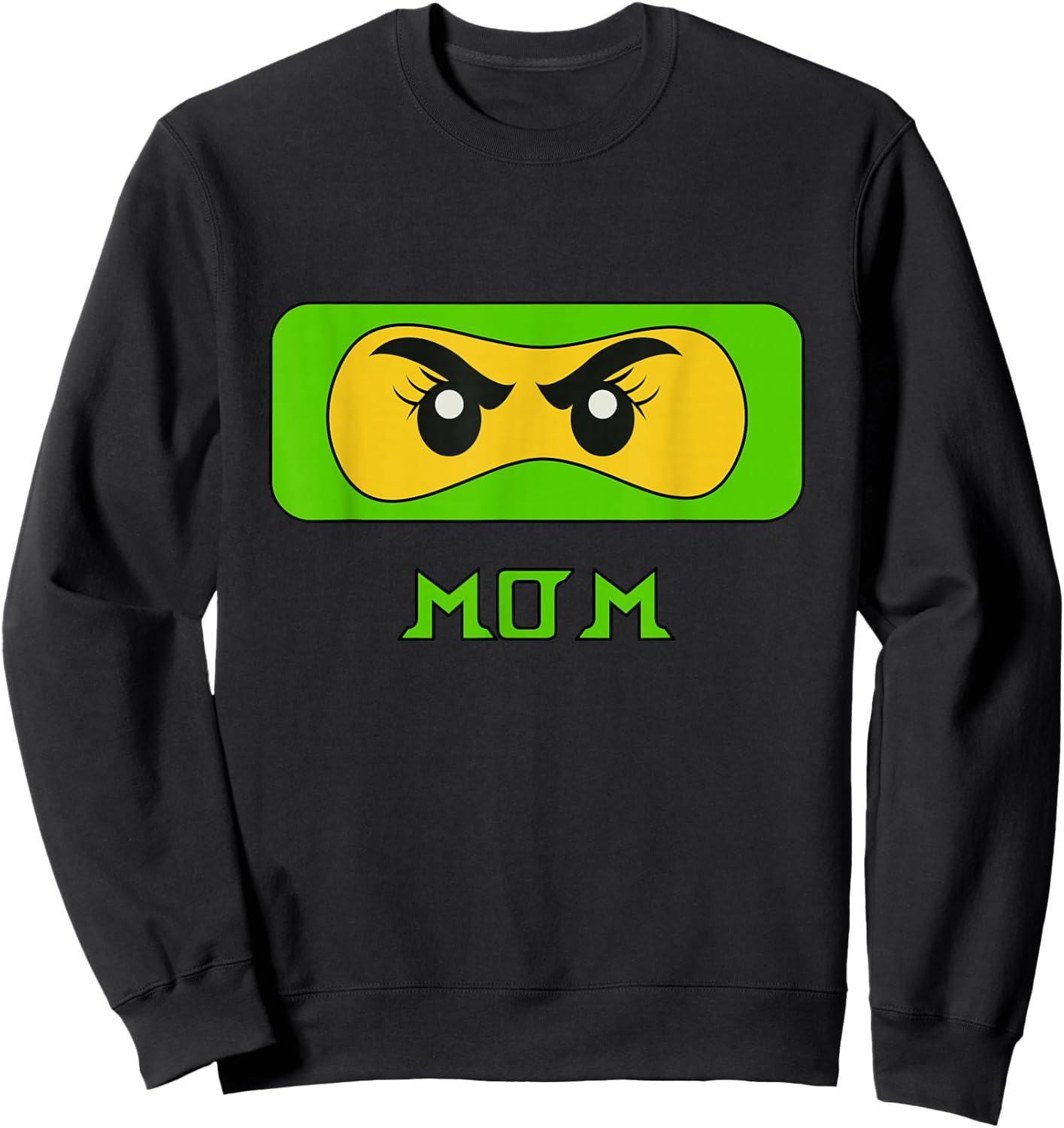 Mama Ninja Face Family Sweatshirt - Sweatshirt | Black