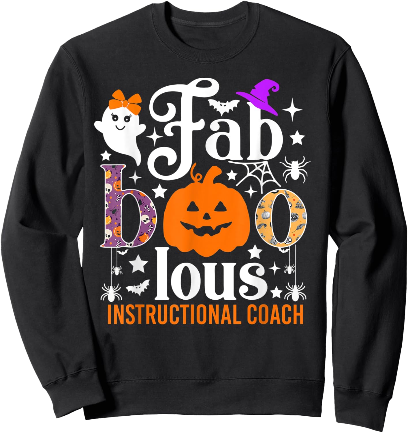 Faboolous Instructional Coach Shirt Funny Boo Halloween Sweatshirt - Sweatshirt | Black