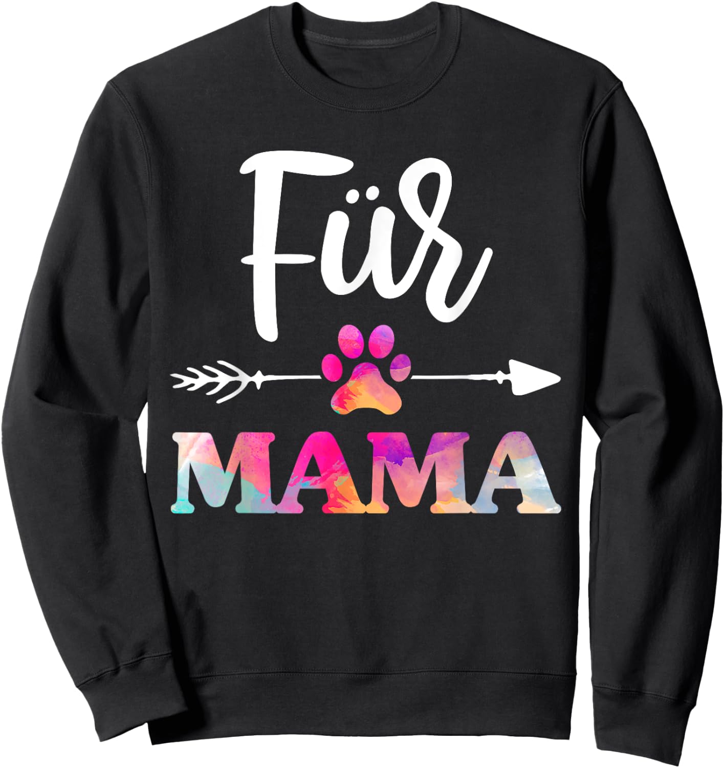 Fur Mama Pet Lovers Shirt , Mothers Day Sweatshirt - Sweatshirt | Black