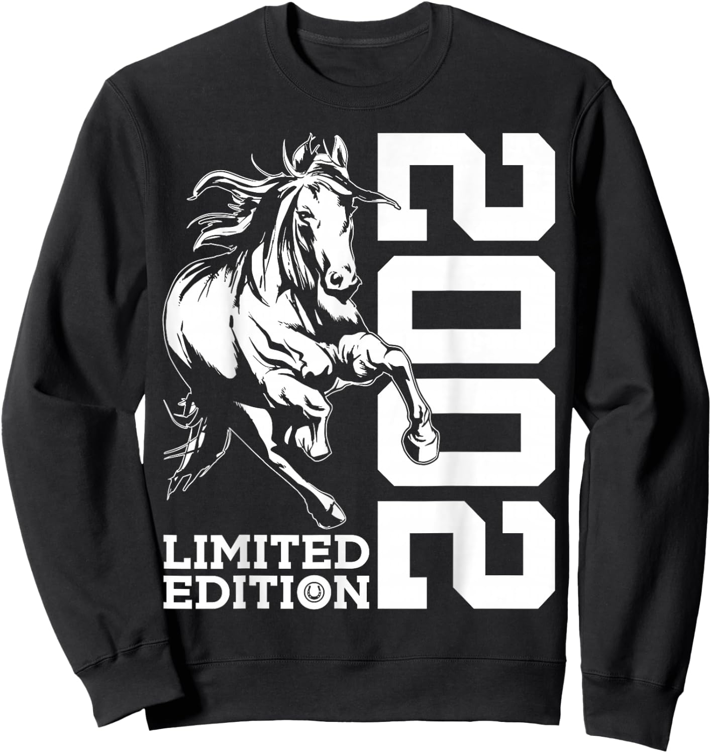 Riding 24th Birthday Horse Limited Edition 2002 Rider Sweatshirt - Sweatshirt | Black