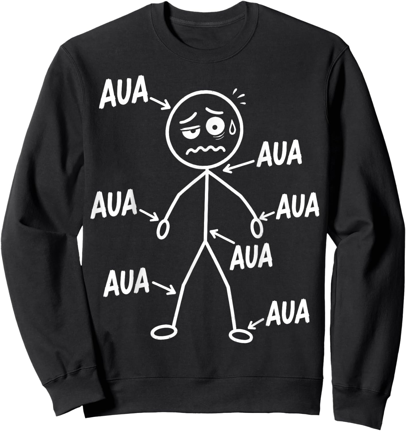 Aua Au Dem Alter entsprechen guter Zustand Lustig Geburtstag Sweatshirt - Sweatshirt | Black
