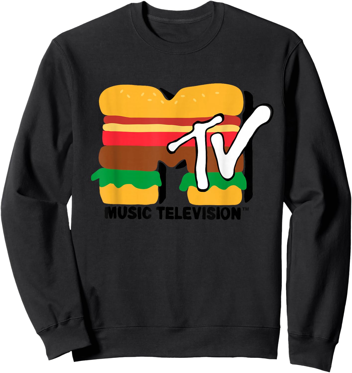 MTV - Burger TV Sweatshirt - Sweatshirt | Black